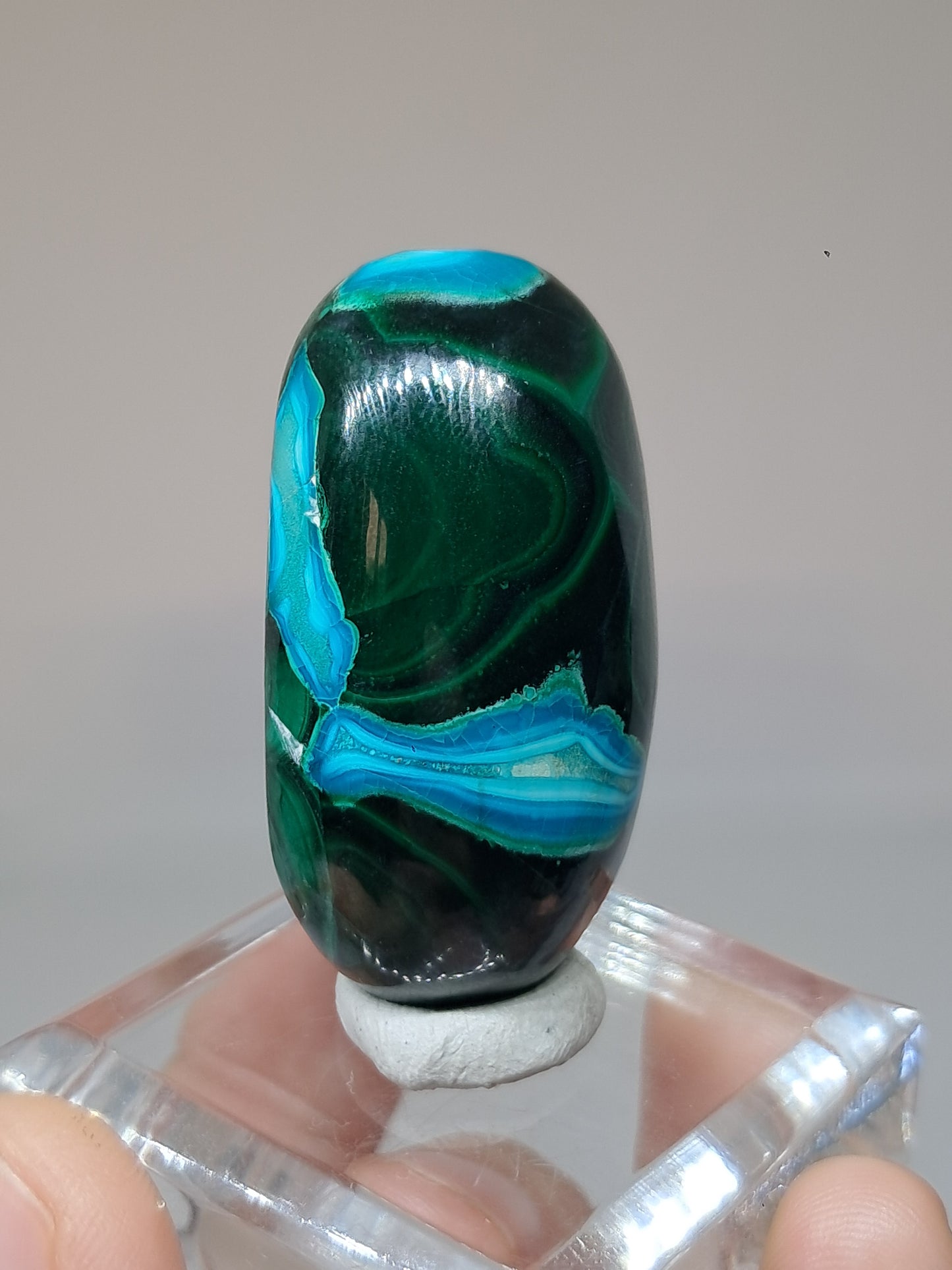 Chrysocolla w/ Malachite Tumble | Polished Free Form | Good Quality | Natural Stone