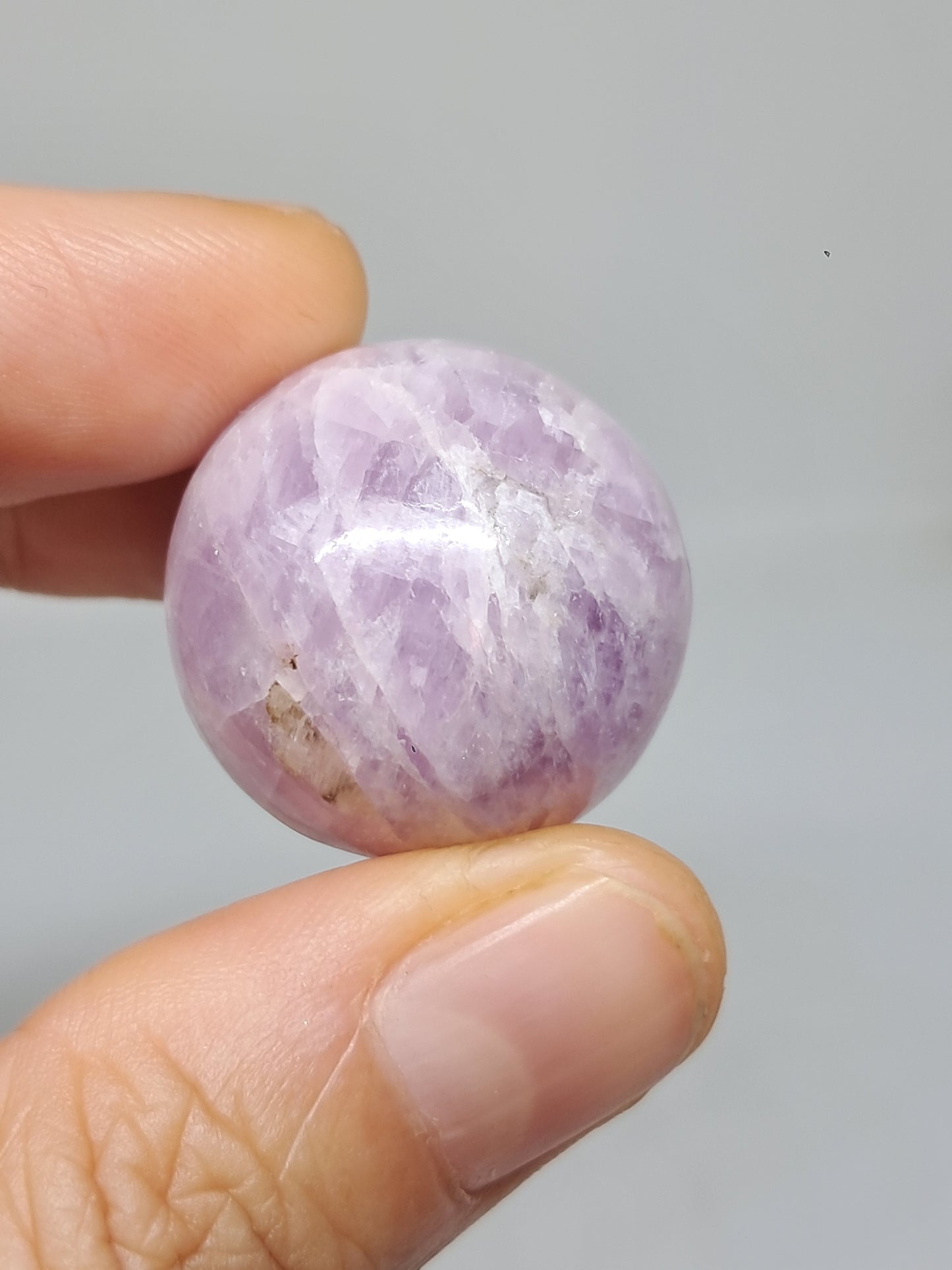 Kunzite Sphere | Polished Stone | Spodumene Natural Crystal