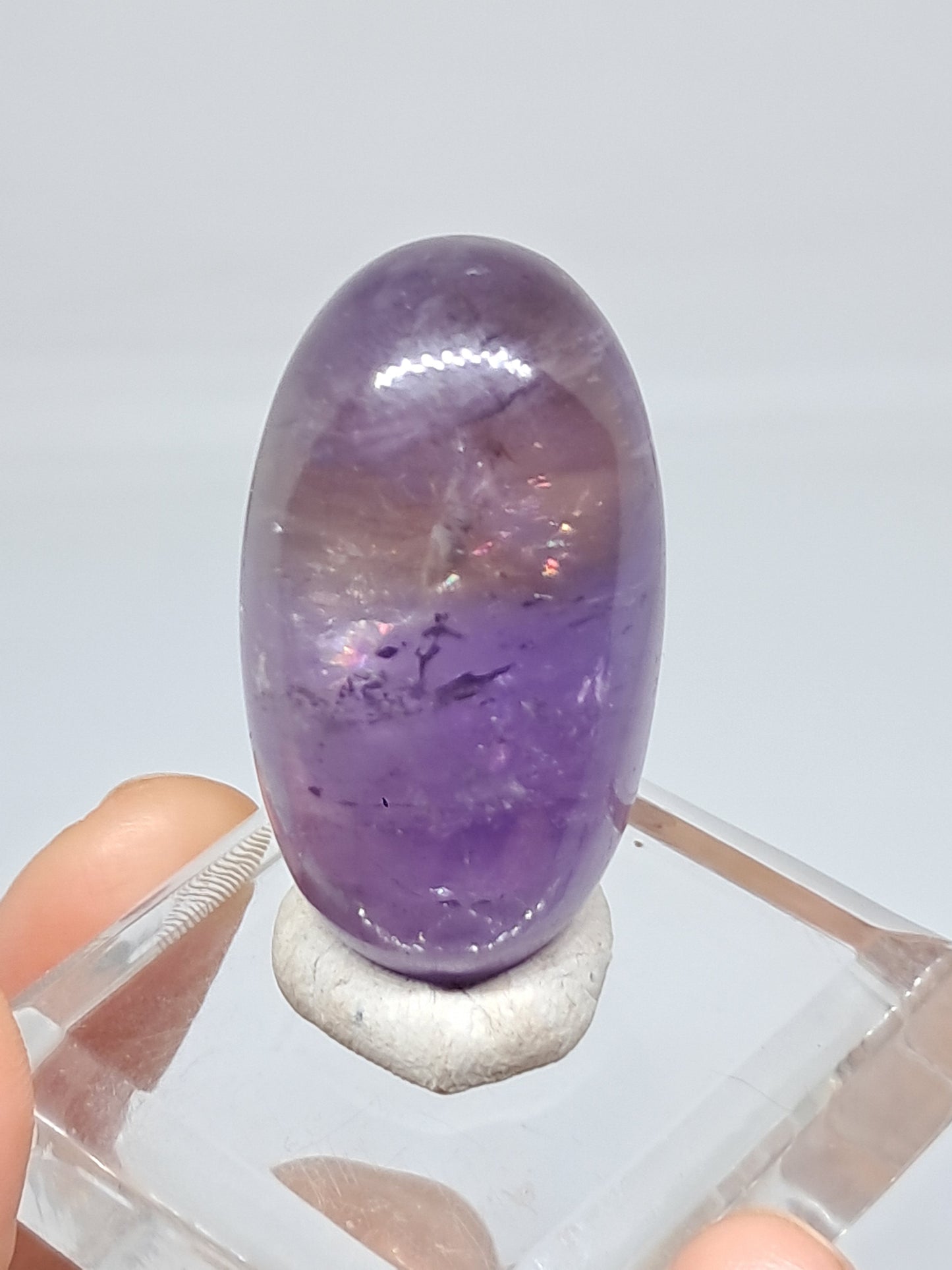 Ametrine Shivalingam (Madagascar) Polished Natural Stone #AMT5