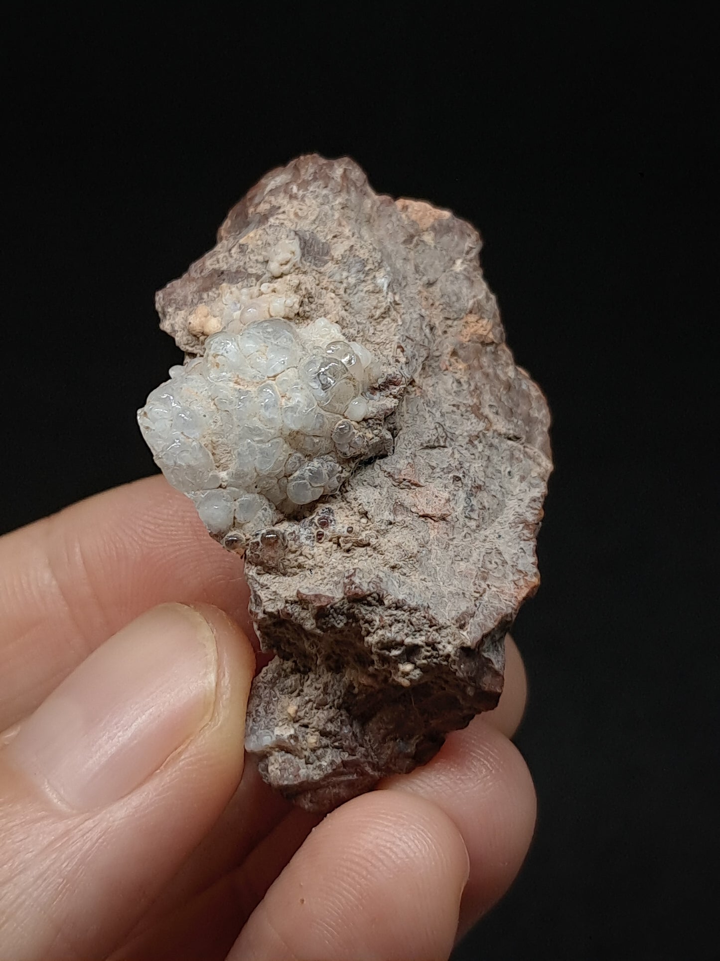 Hyalite Opal on Matrix (Mexico) Rough Crystal Stone | UV-Reactive Mineral Specimen #OH9