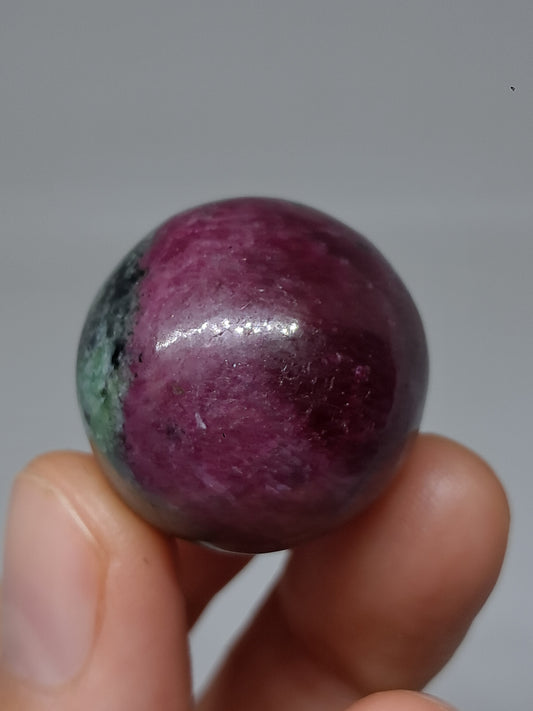 Ruby Zoisite Sphere | Natural Stone | Polished Crystal