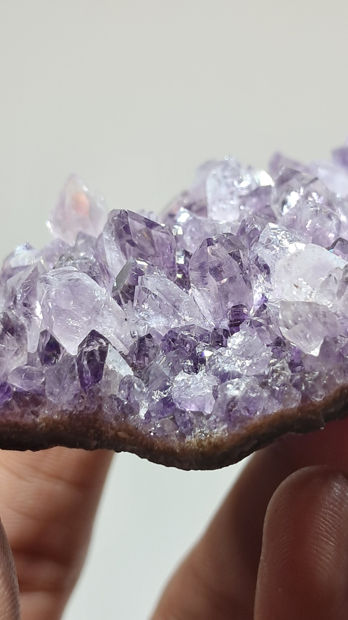 Amatista Morada Profunda (Brasil) | Drusa Natural | Mineral de Colección #AMB5
