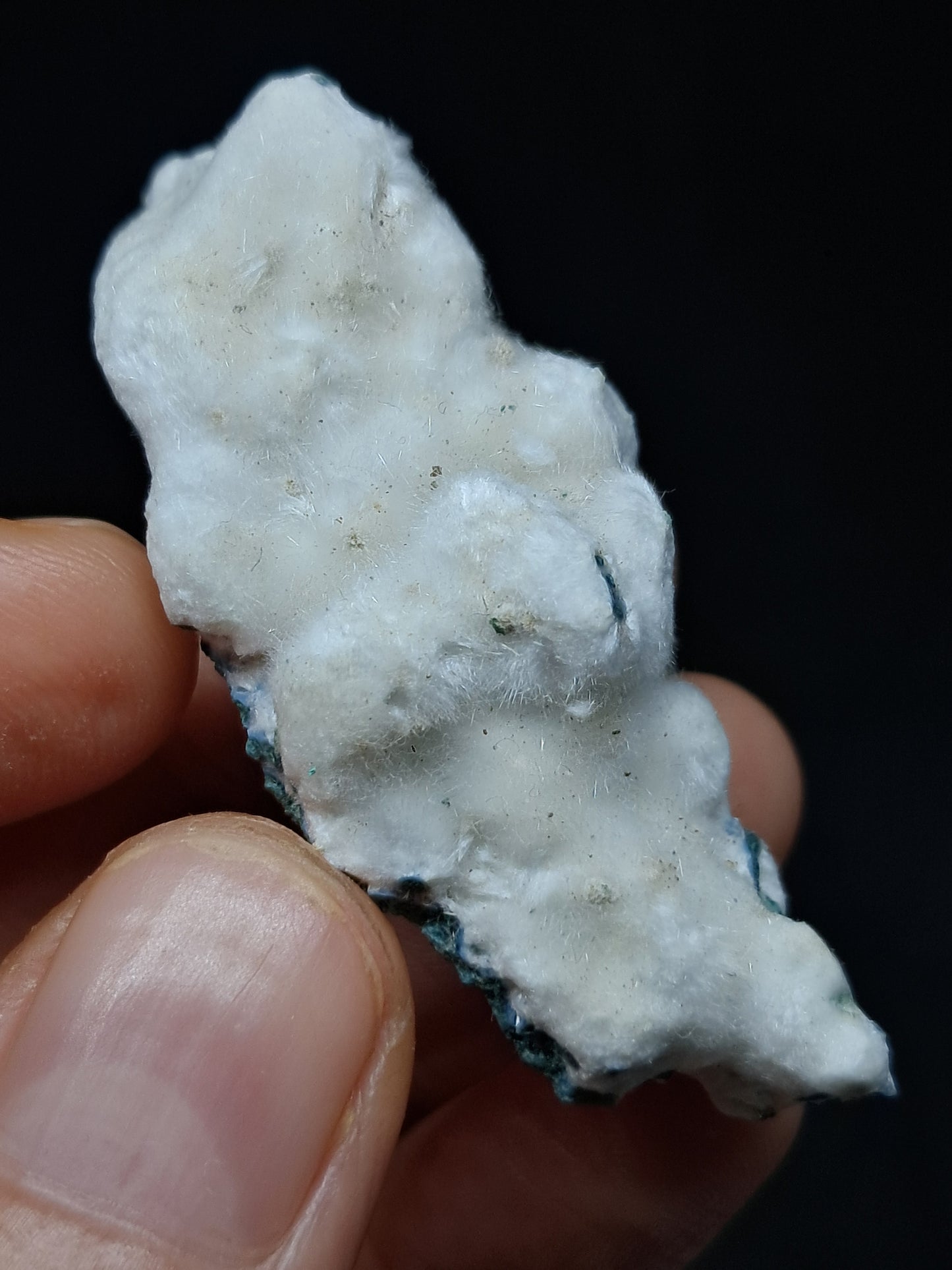 Okenite on Chalcedony (Mumbai) Mineral Specimen | Natural Crystal #OK37