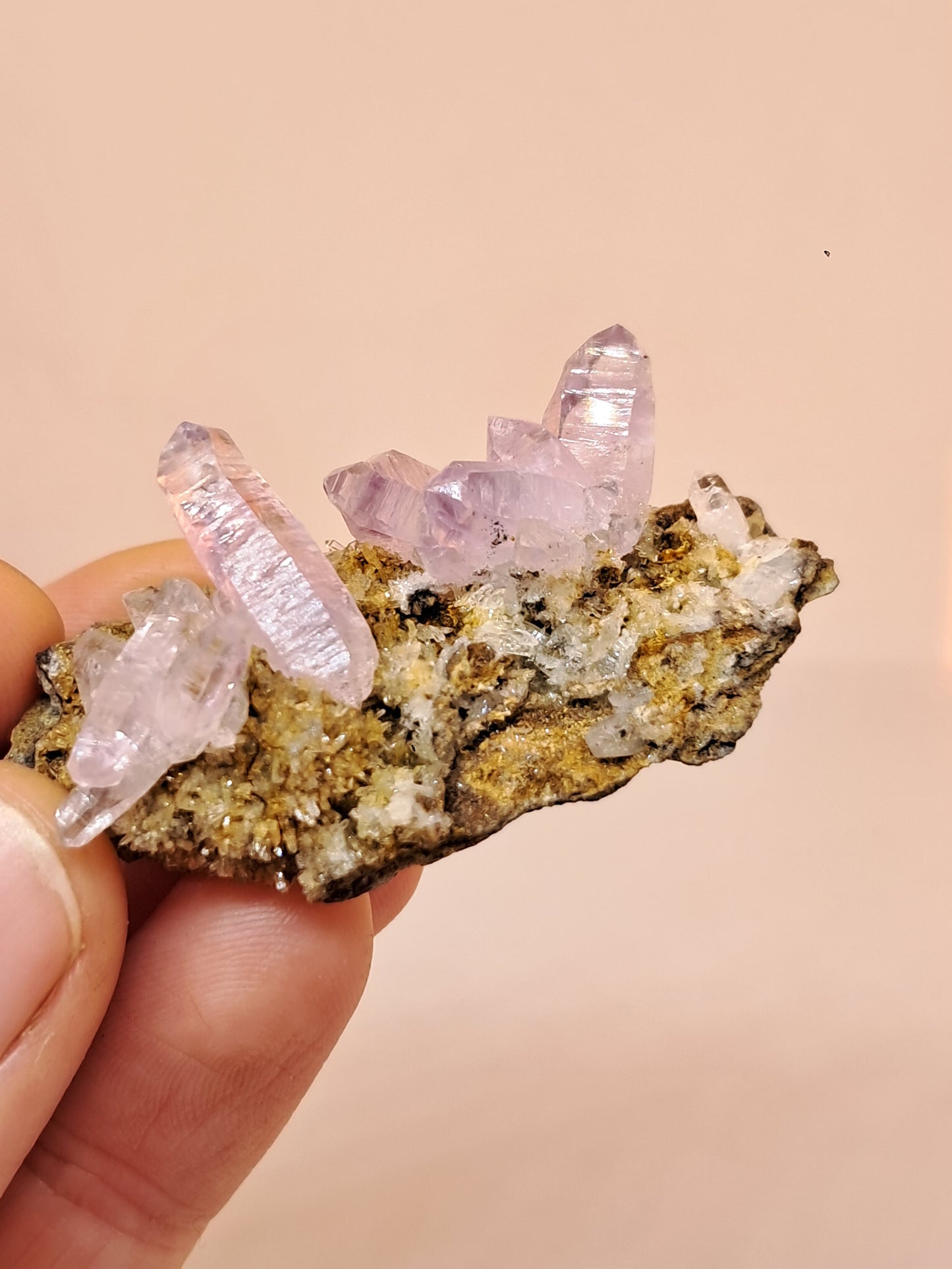 Veracruz Amethyst Crystals on Matrix (Mexico) | Natural Cluster | Mineral Specimen #VA20