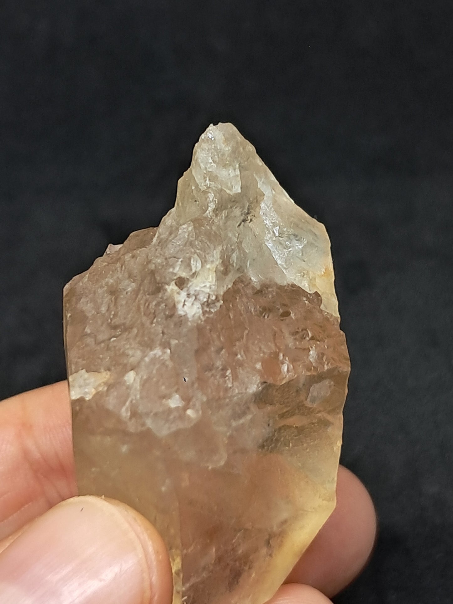 Natural Citrine "Kundalini" (Democratic Republic of Congo) Crystal Point | Mineral Specimen #CTN23