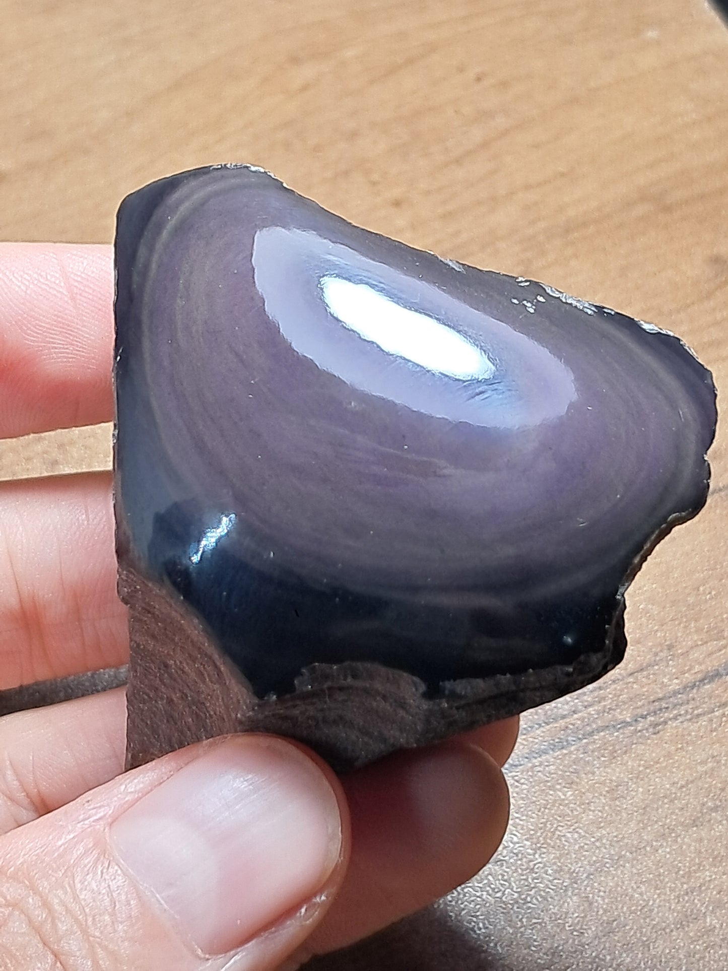 Rainbow Obsidian (Mexico) Natural Stone | Half Polished Half Rough #RO9