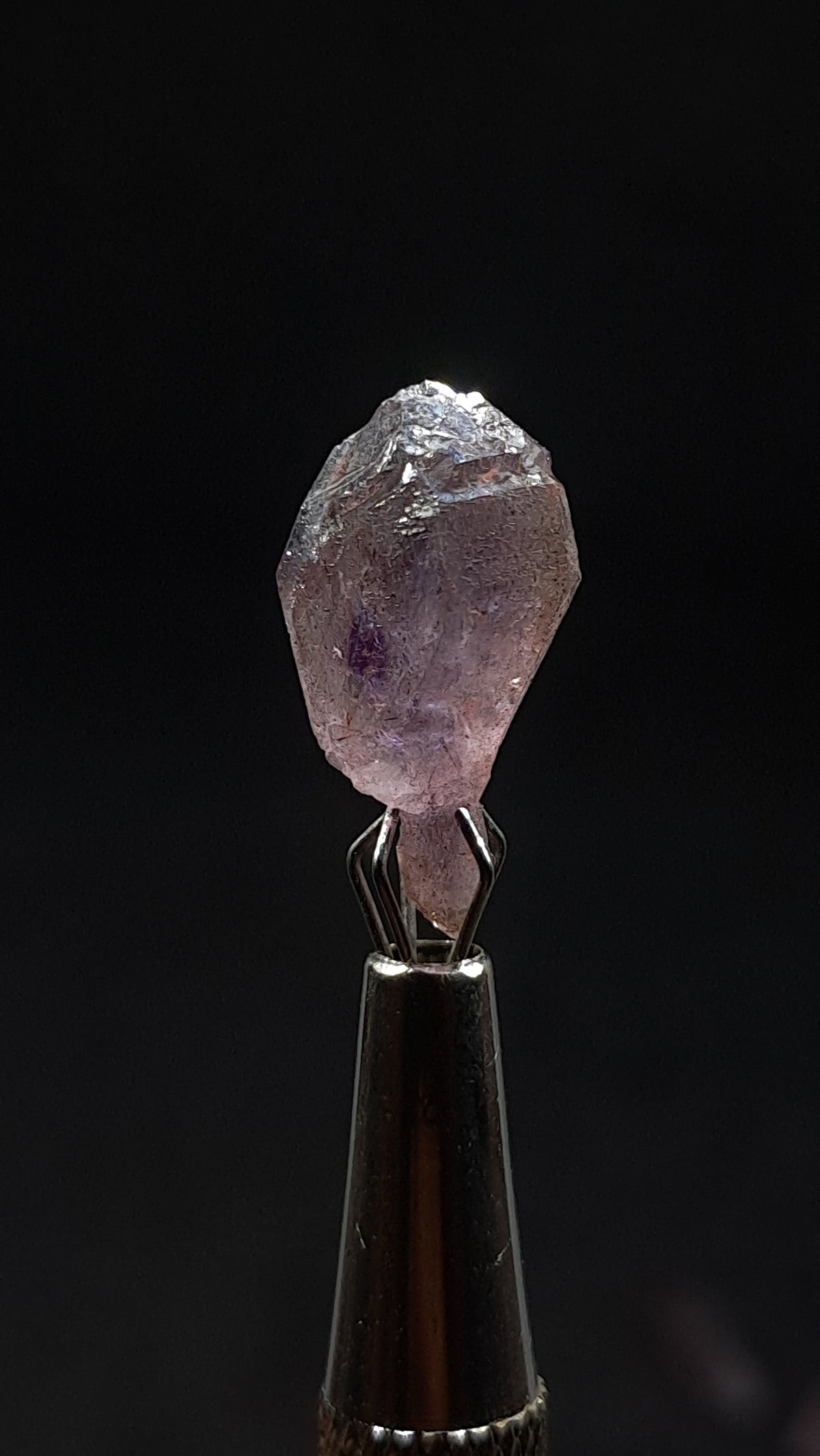 Quartz Amethyst Scepter | Hematite Goethite Rutile Inclusions | Biterminated  #KA205