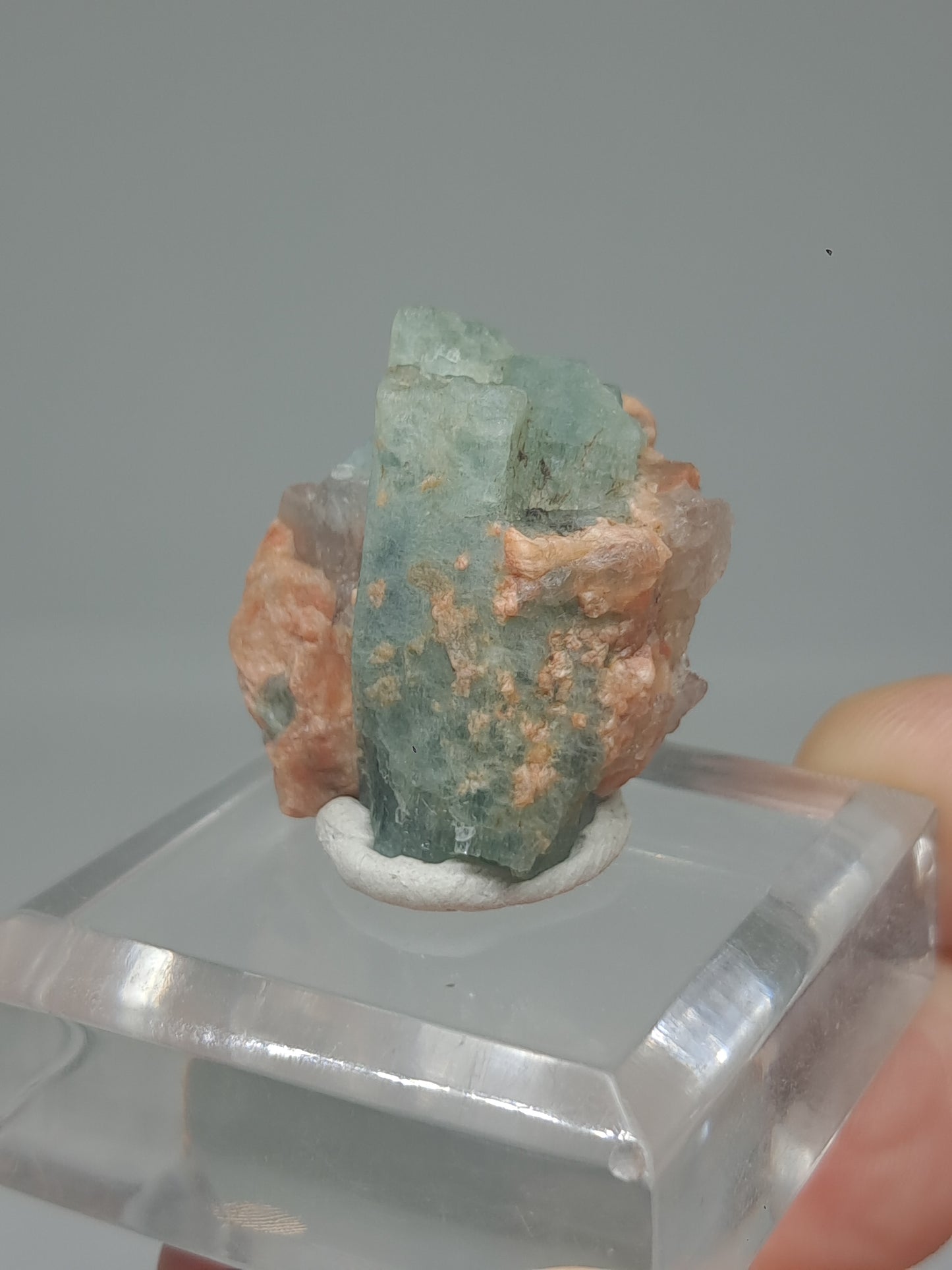 Aquamarine on Matrix (Karur) Rough Natural Crystal | Mineral Specimen #AQM48