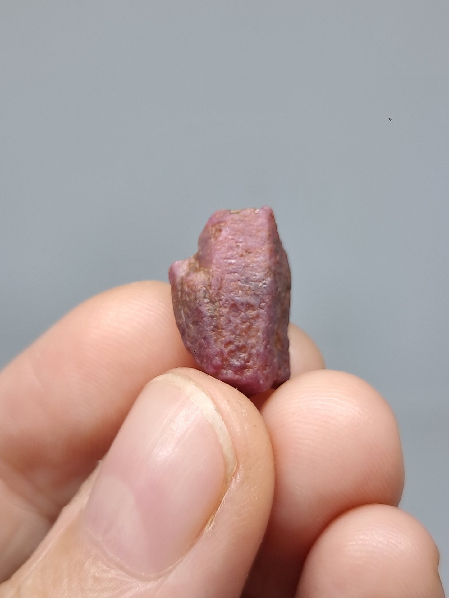 Cristal de rubí en bruto (Tamil Nadu) Piedra natural | Muestra mineral #RB22
