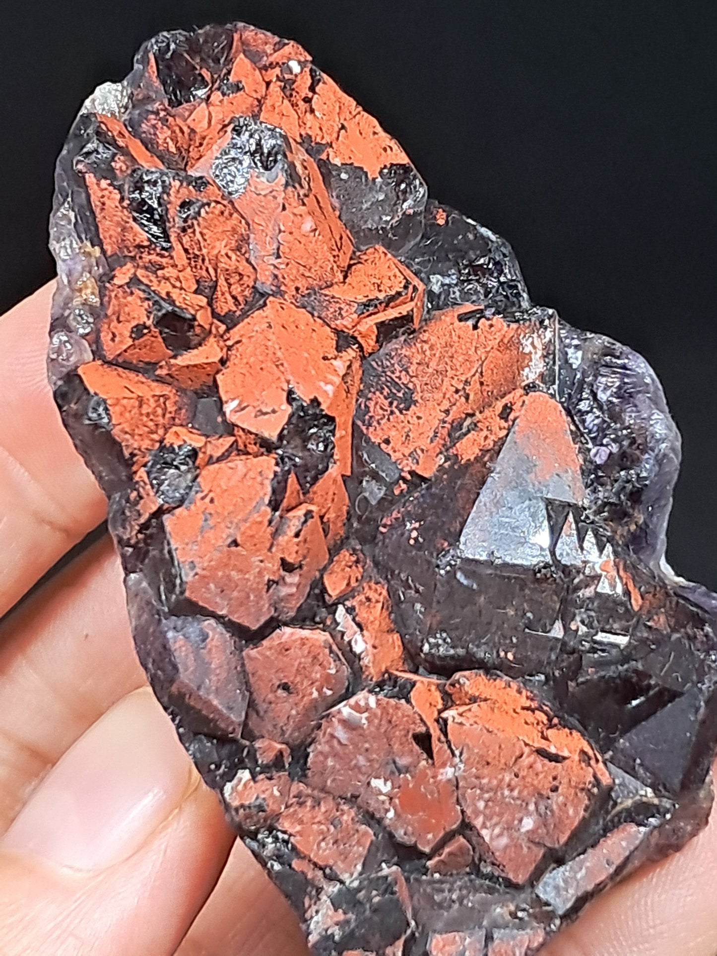 Amethyst w/ Hematite Cluster (Madhya Pradesh) | Mineral Specimen | Natural Stone #AM6