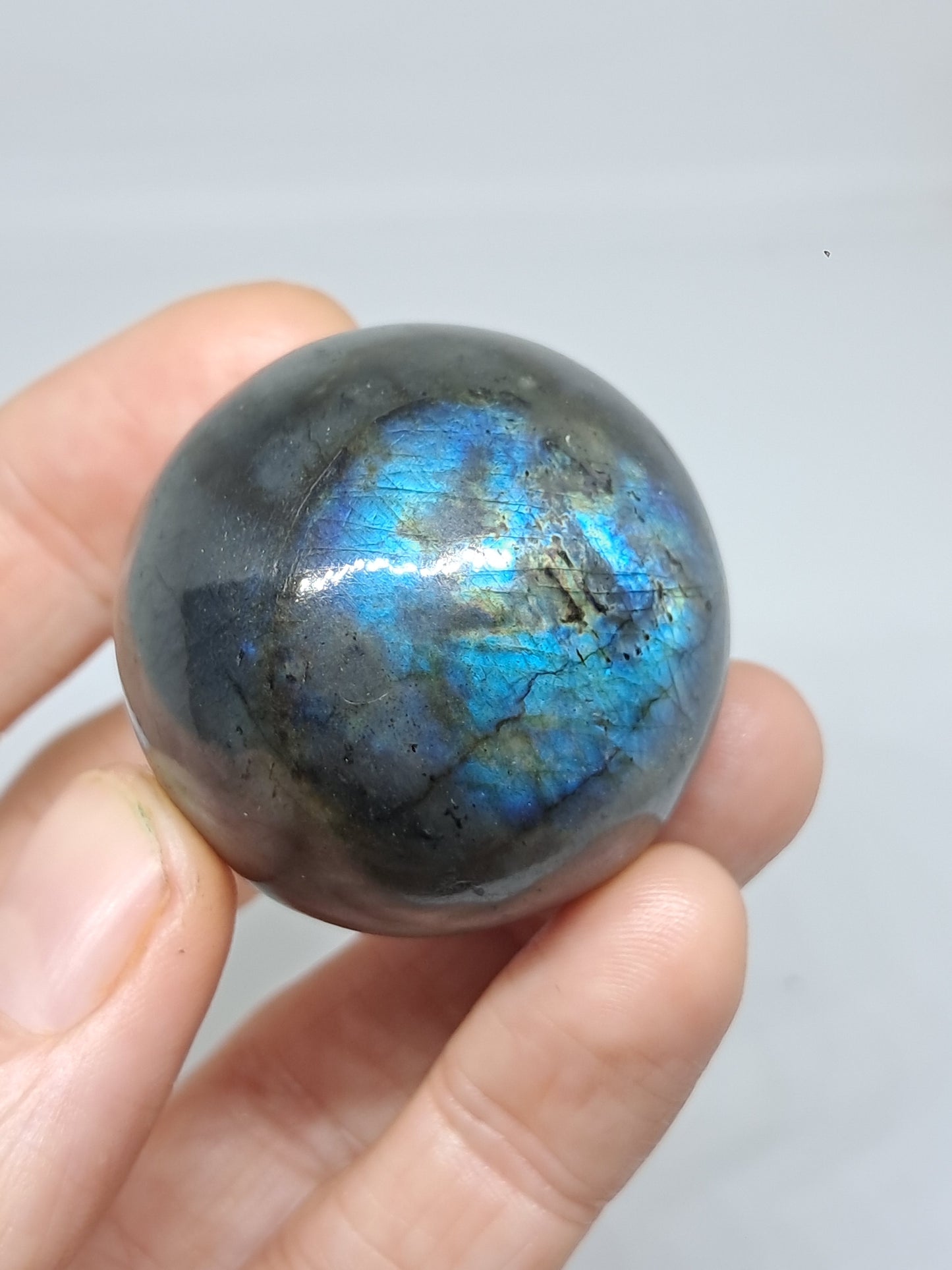 Labradorite Sphere (Madagascar) | Strong Flash | Polished Stone #LB11
