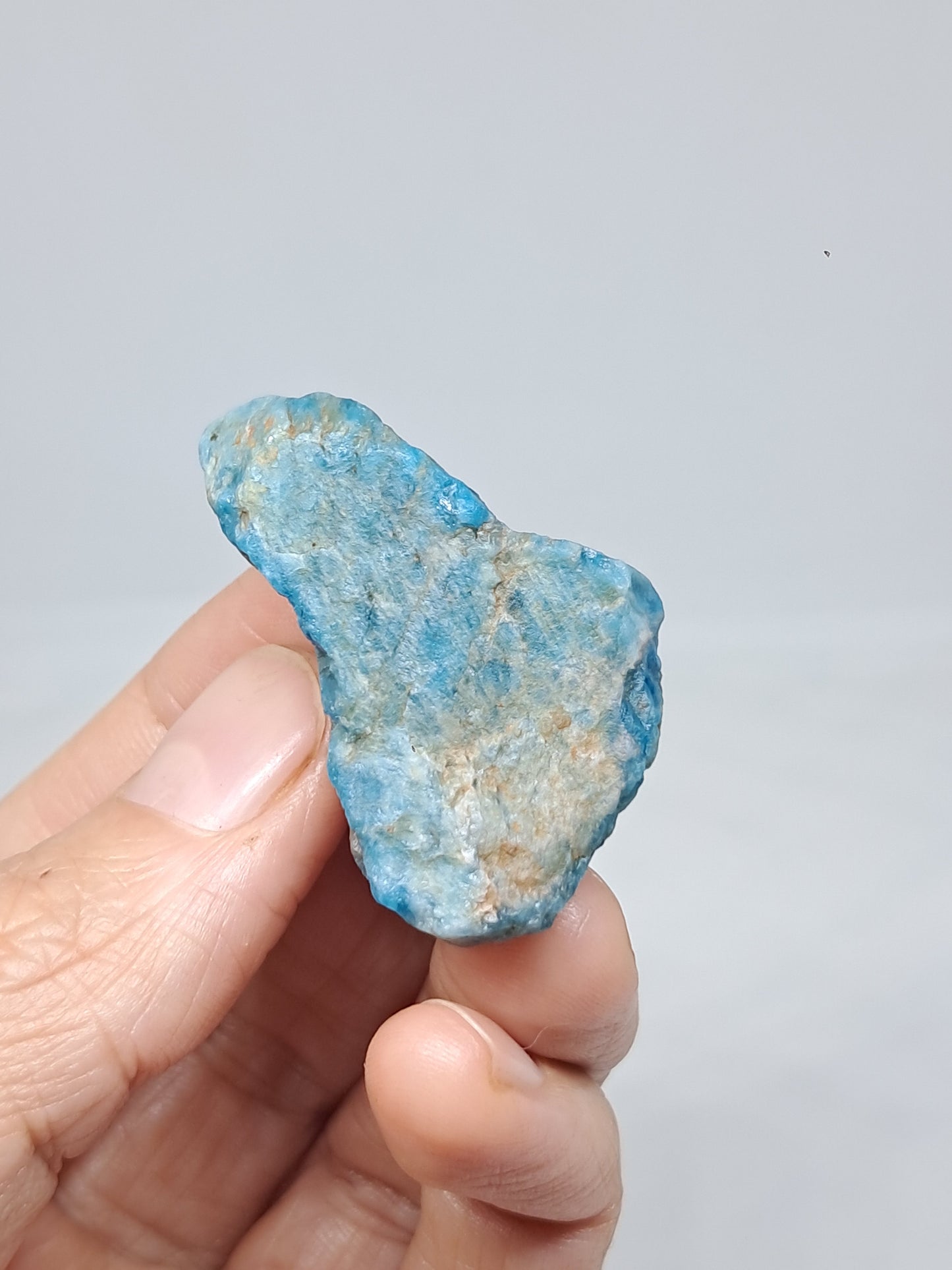 Piedra natural de apatita azul (Madagascar) n.° AP4