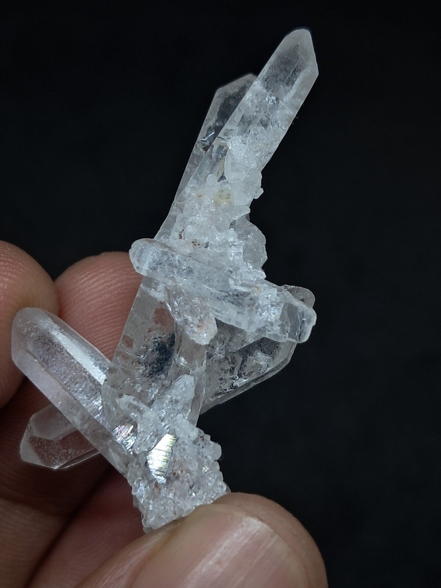 Himalayan Quartz Cluster | Biterminated Crystals | Mineral Specimen #CH58