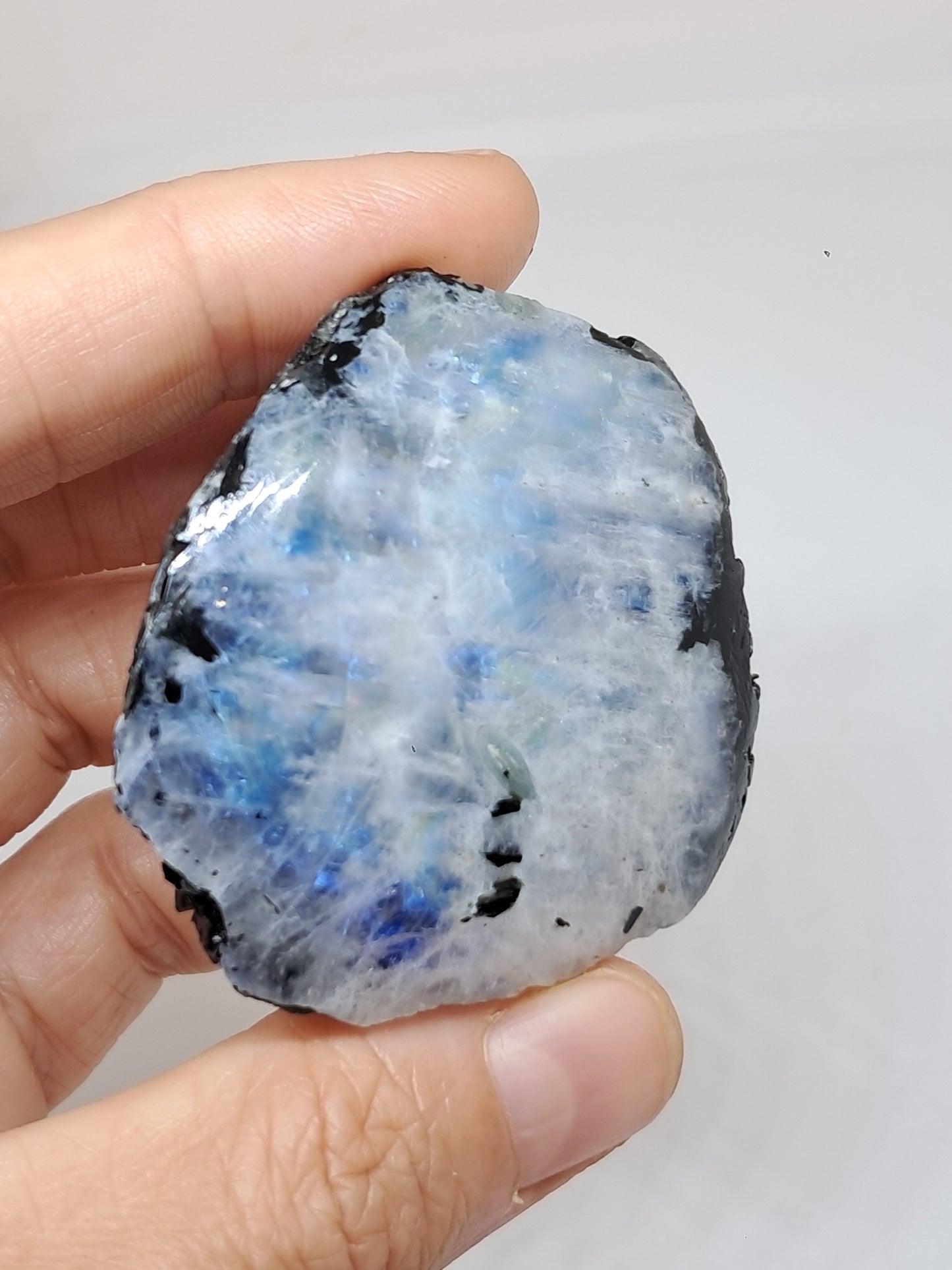 White Labradorite | Rainbow Moonstone *High Grade* (Tamil Nadu) Rough & Polished Stone | Natural Rock #MN24