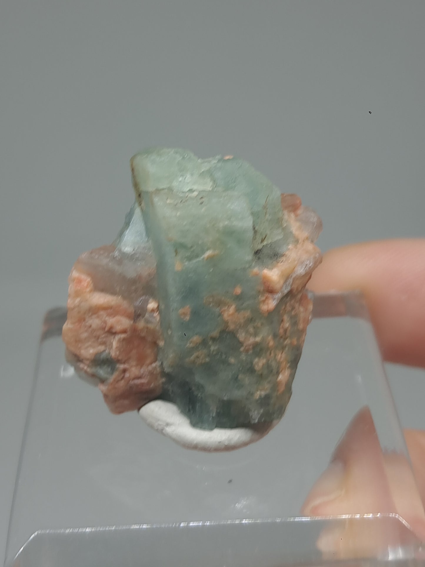 Aquamarine on Matrix (Karur) Rough Natural Crystal | Mineral Specimen #AQM48