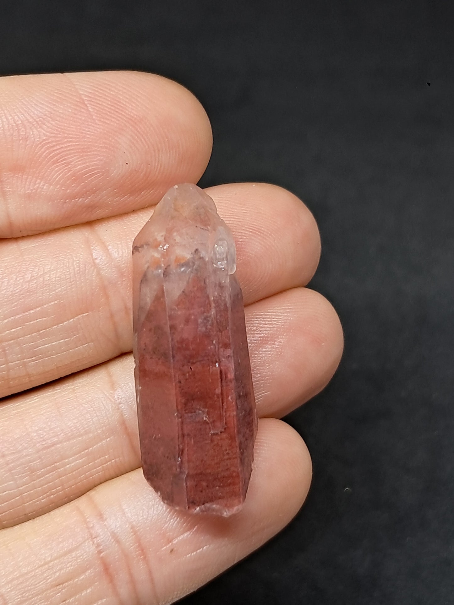Hematite Phantom Quartz (Telangana) | Natural Crystal | Mineral Specimen #HPQ57