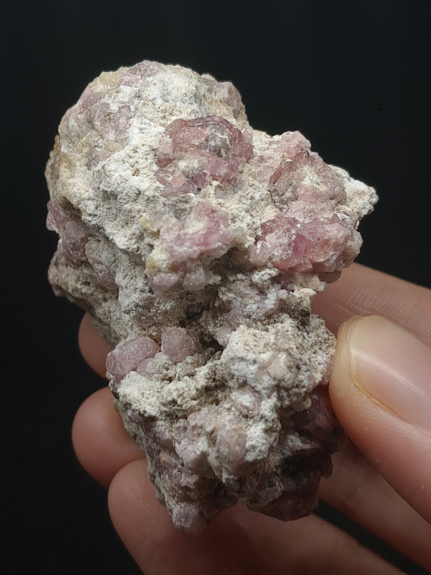 Grossular Garnet on Matrix (Mexico) Pink Garnet Cluster |Rough Crystal Stone | Mineral Specimen #GR19