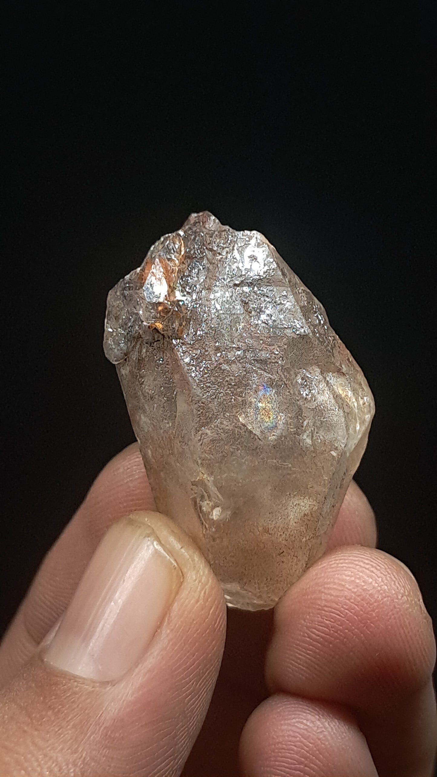 Elestial Smokey Quartz Biterminated (Karur) Raw Natural Crystal | Mineral Specimen #EQ24