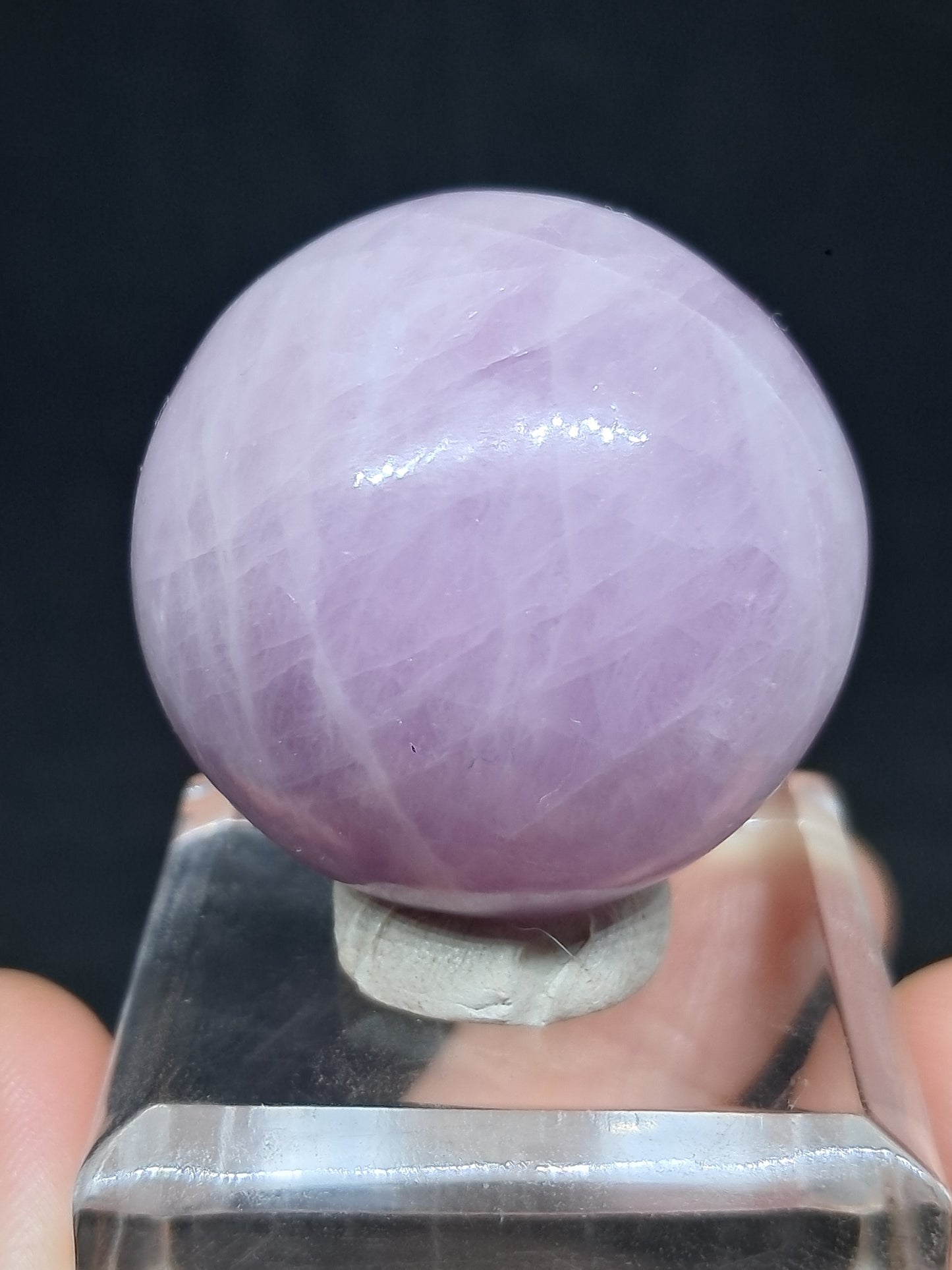 Kunzite Sphere | Polished Stone | Spodumene Natural Crystal