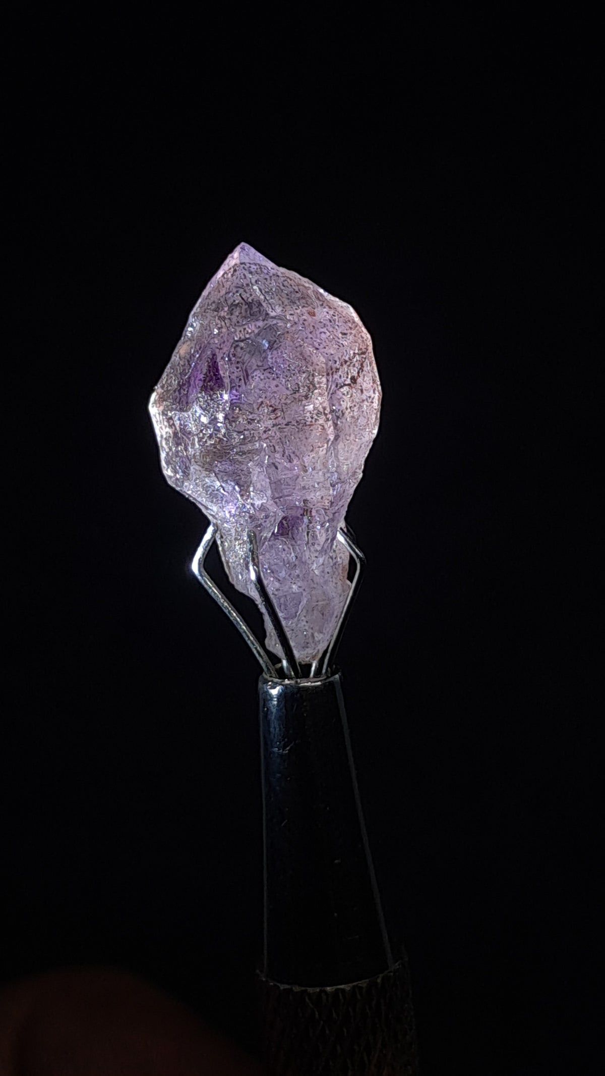 Quartz Amethyst Scepter | Hematite Goethite Phantom | Biterminated  #KA209