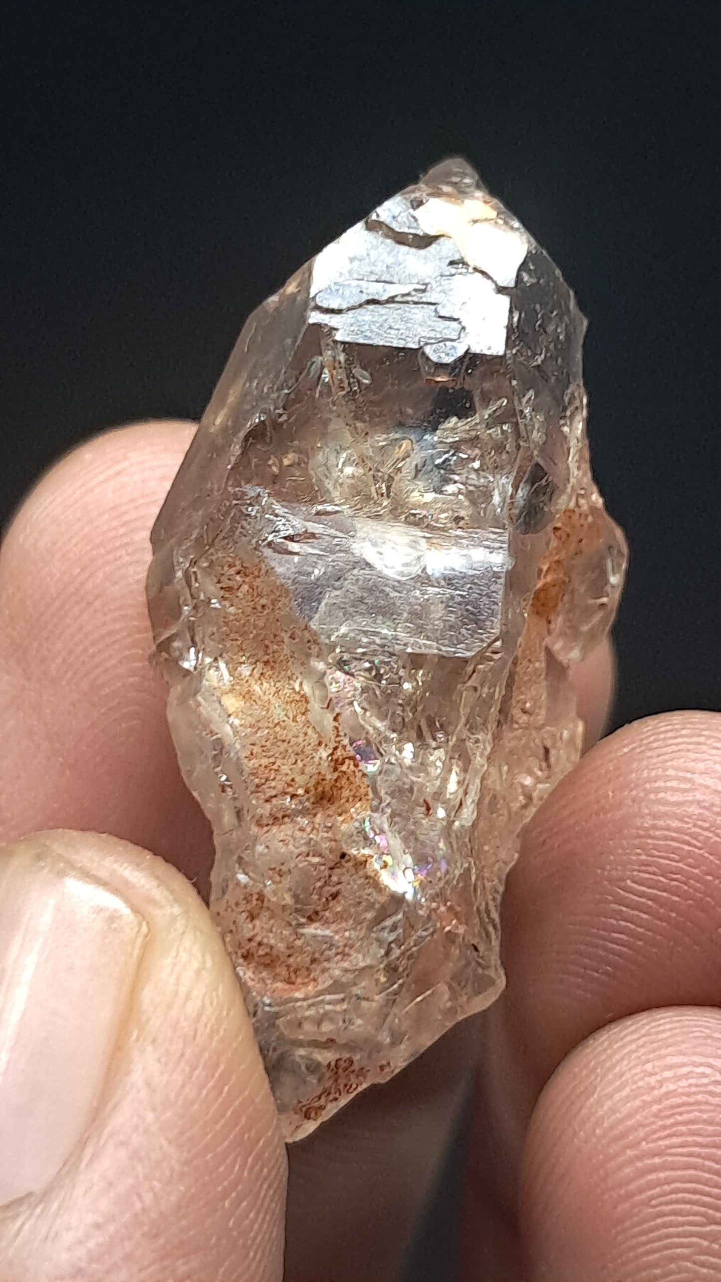Smokey Amethyst Biterminated Scepter (Karur) Raw Natural Crystal | Mineral Specimen #EQ29