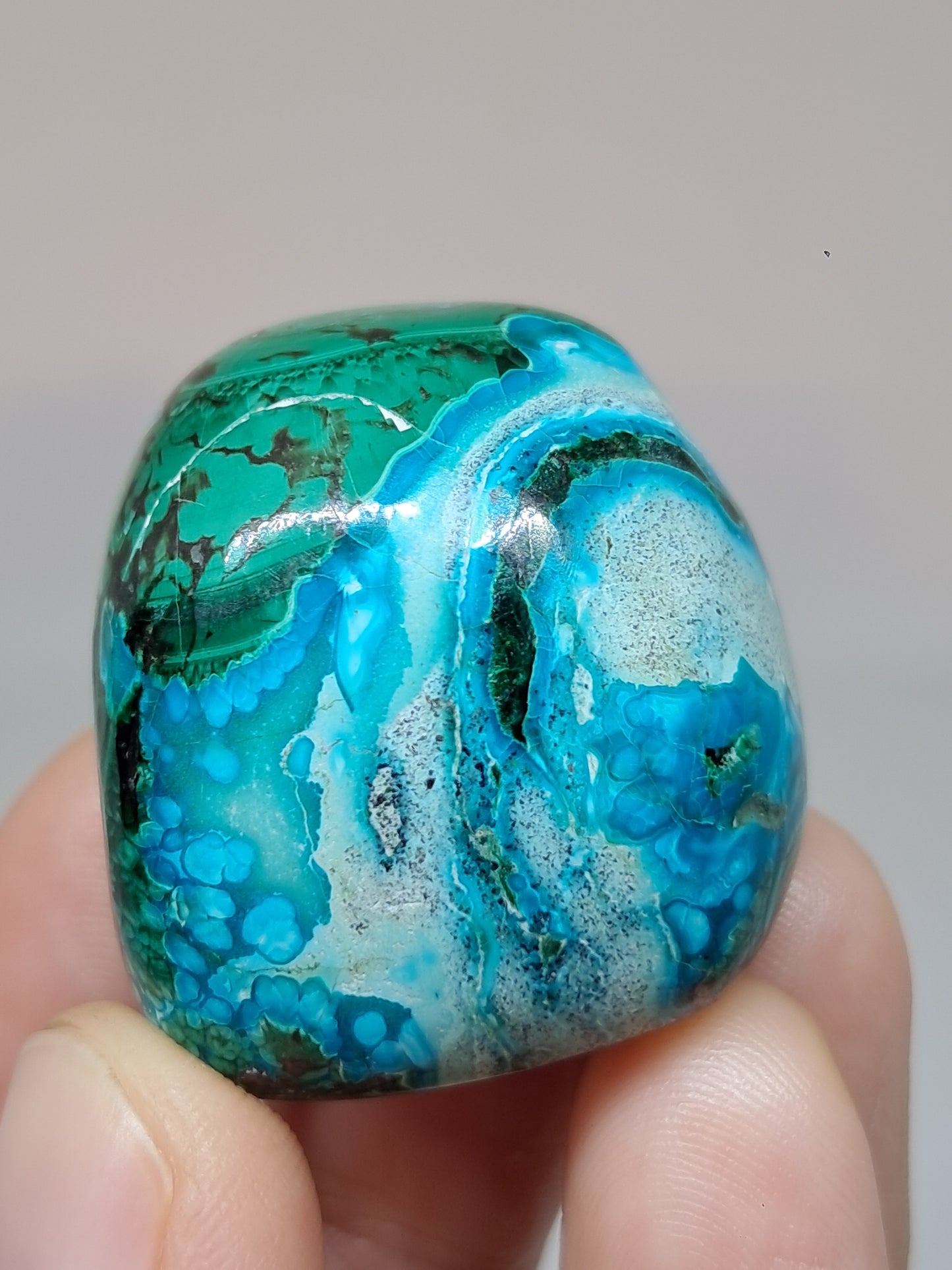 Chrysocolla w/ Malachite Tumble | Polished Free Form | Good Quality | Natural Stone