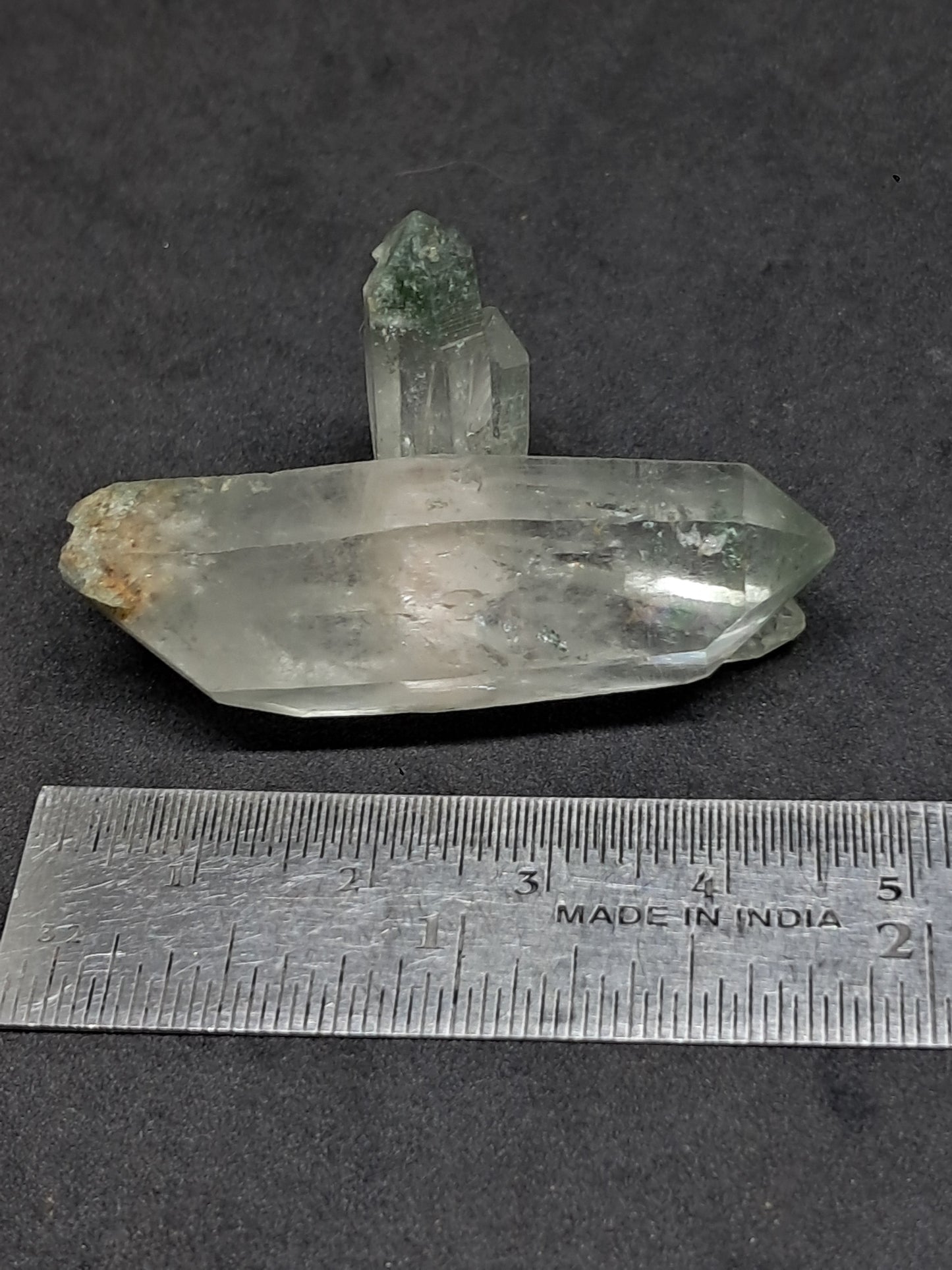 Chlorite Phantom Quartz *Bridge* *Biterminated* (Kullu) Natural Crystal | Garden Chamanic #CQ81