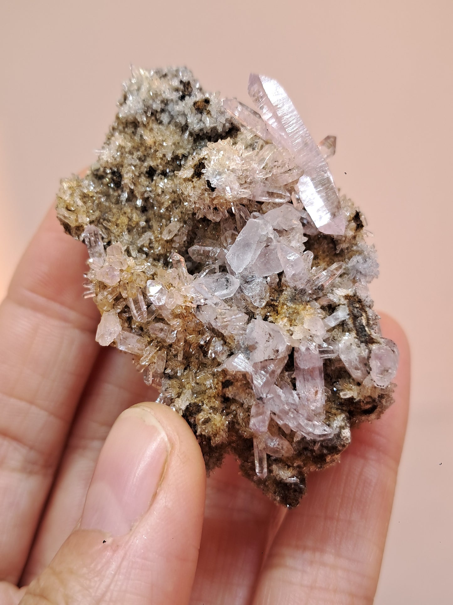 Veracruz Amethyst Crystals on Matrix (Mexico) | Natural Cluster | Mineral Specimen #VA19