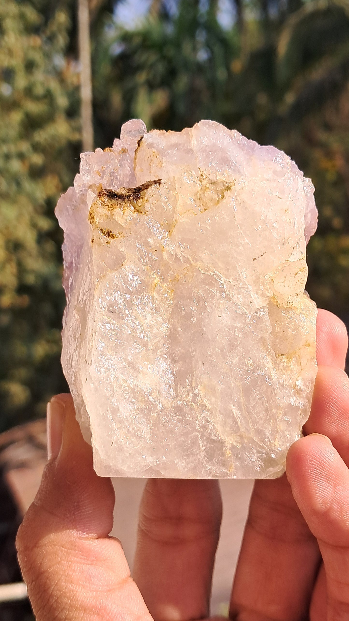 Elestial Amethyst on Quartz from Karur | Rare Formation | Mineral Specimen #KA184