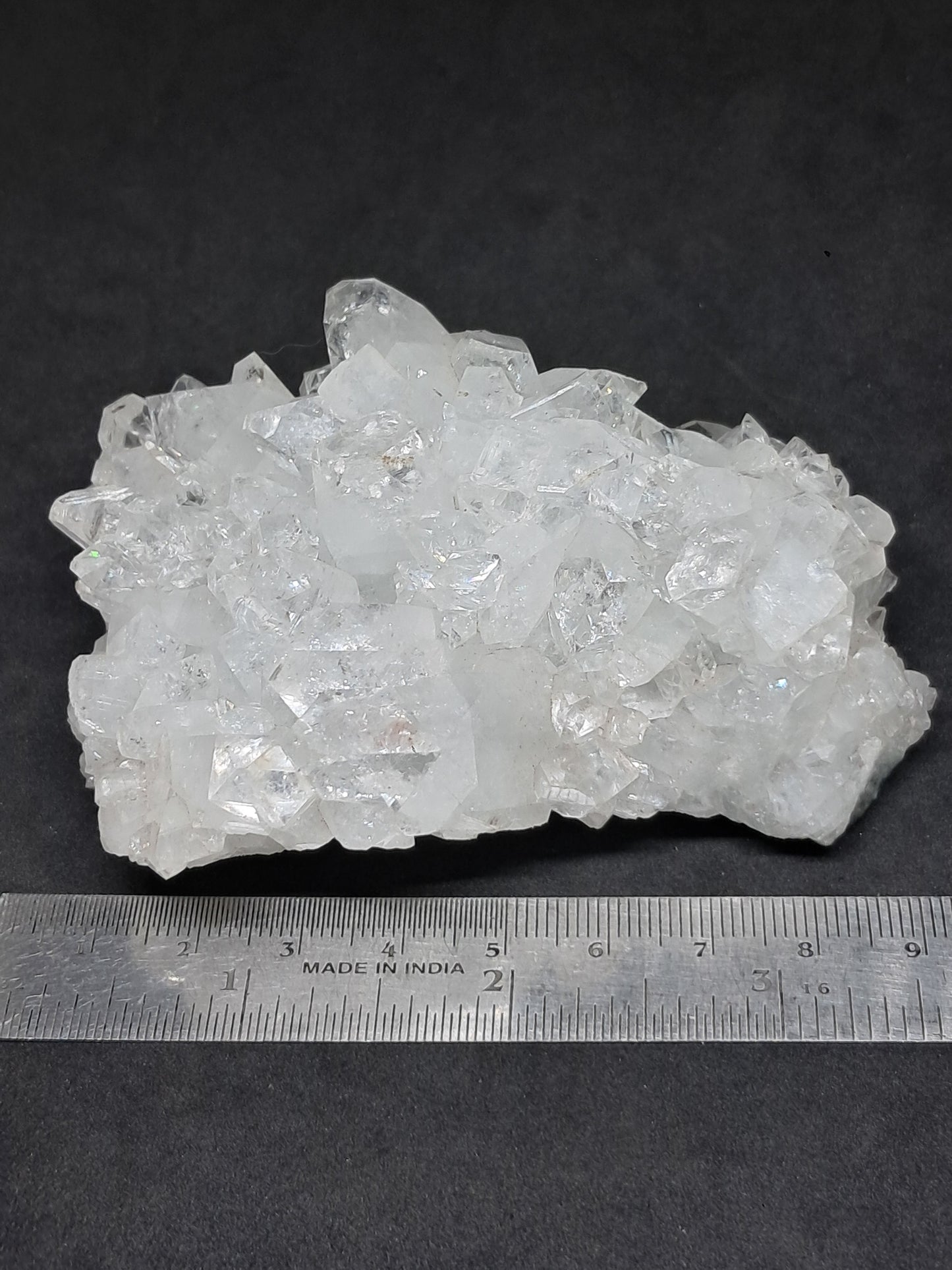 Clear Apophyllite (Ajanta) Natural Crystal Cluster | Mineral Specimen #AP39