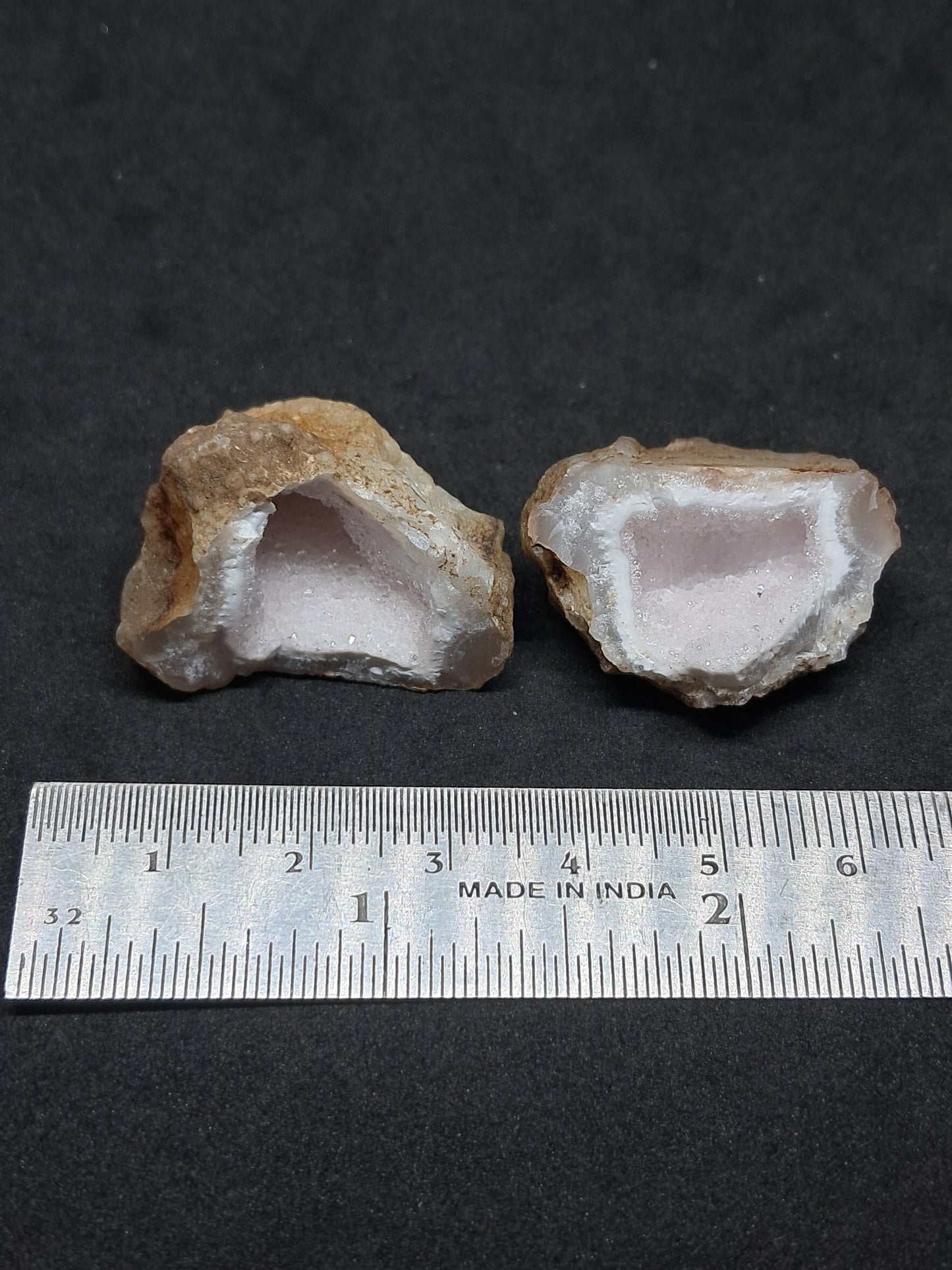Pink Quartz Geode (Ajanta) | Deep Cavity | Natural Crystal | Chalcedony #GD24