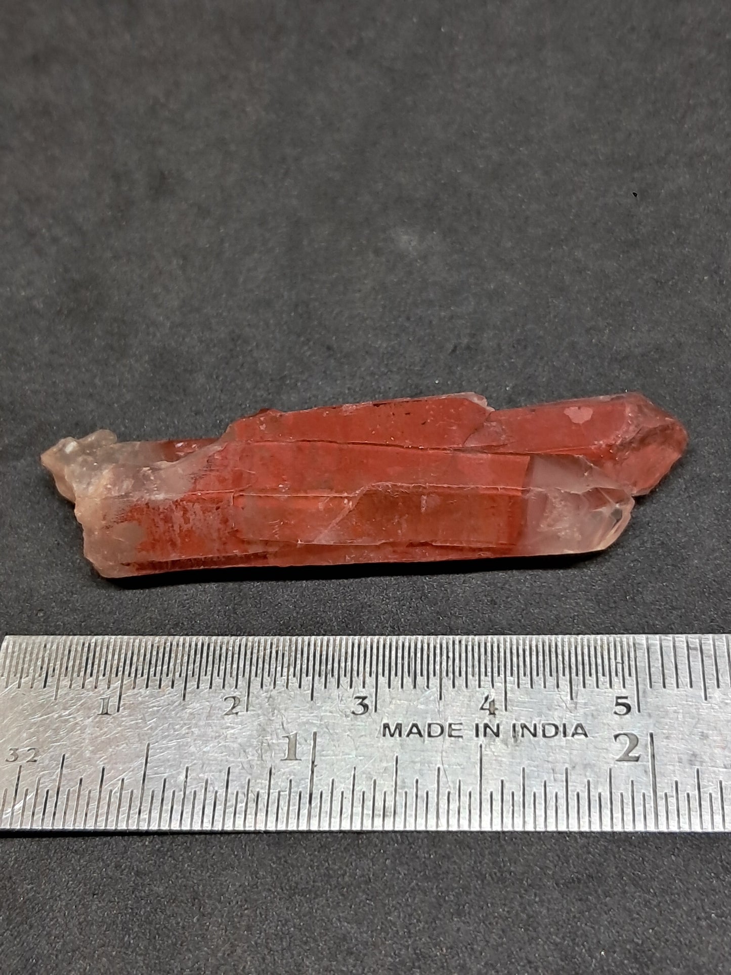 Hematite Phantom Quartz (Telangana) | Natural Crystal | Mineral Specimen #HPQ62