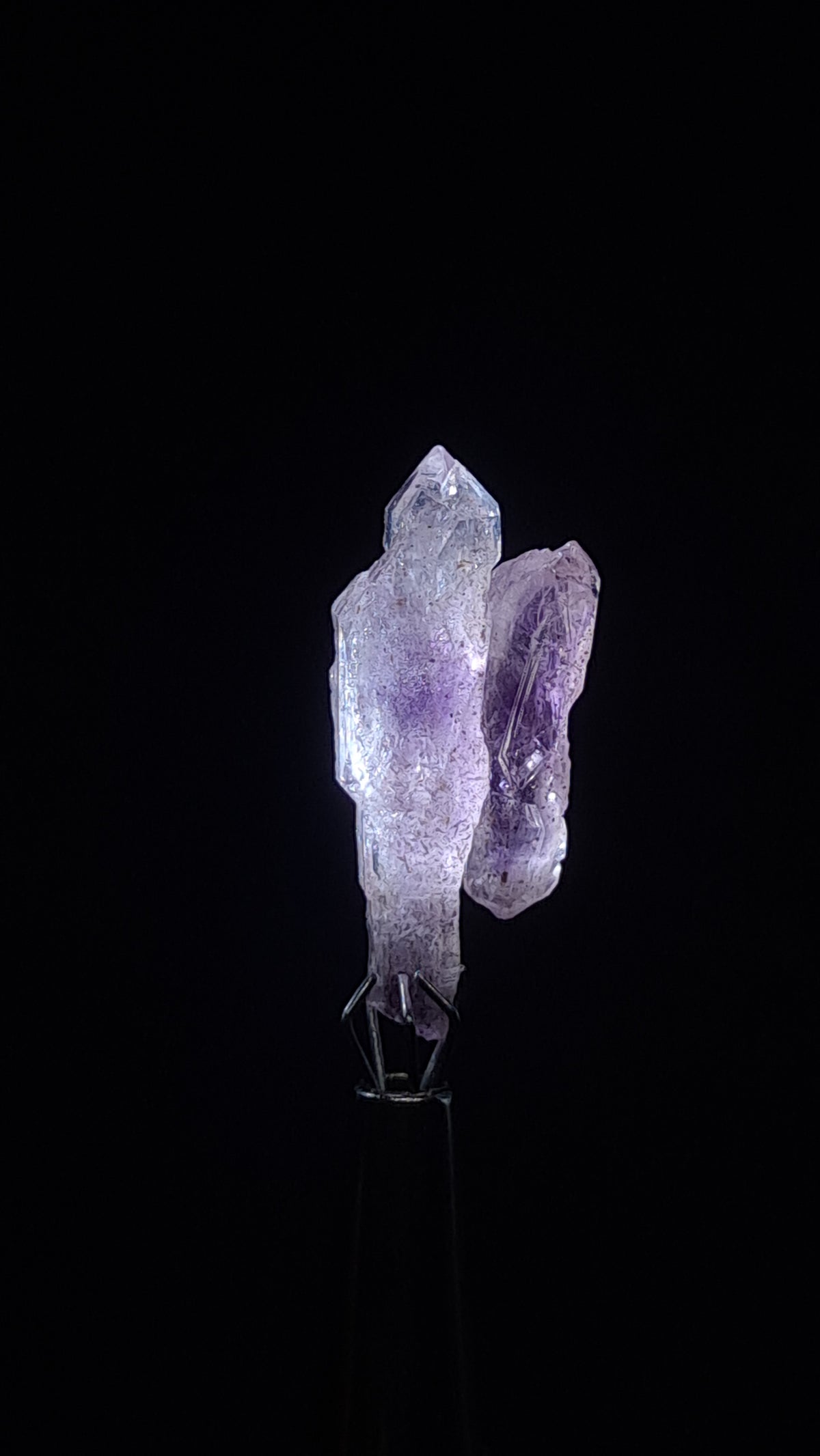 Quartz Amethyst Scepter | Hematite Goethite Rutile Inclusions | Biterminated  #KA206