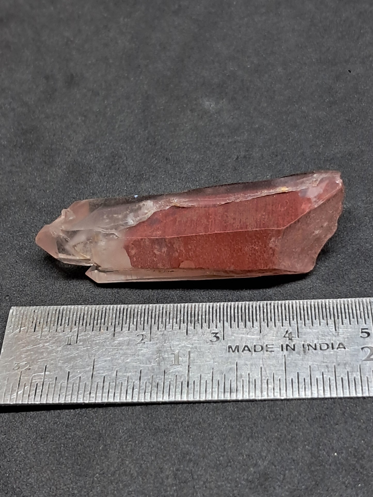 Hematite Phantom Quartz (Telangana) | Natural Crystal | Mineral Specimen #HPQ56