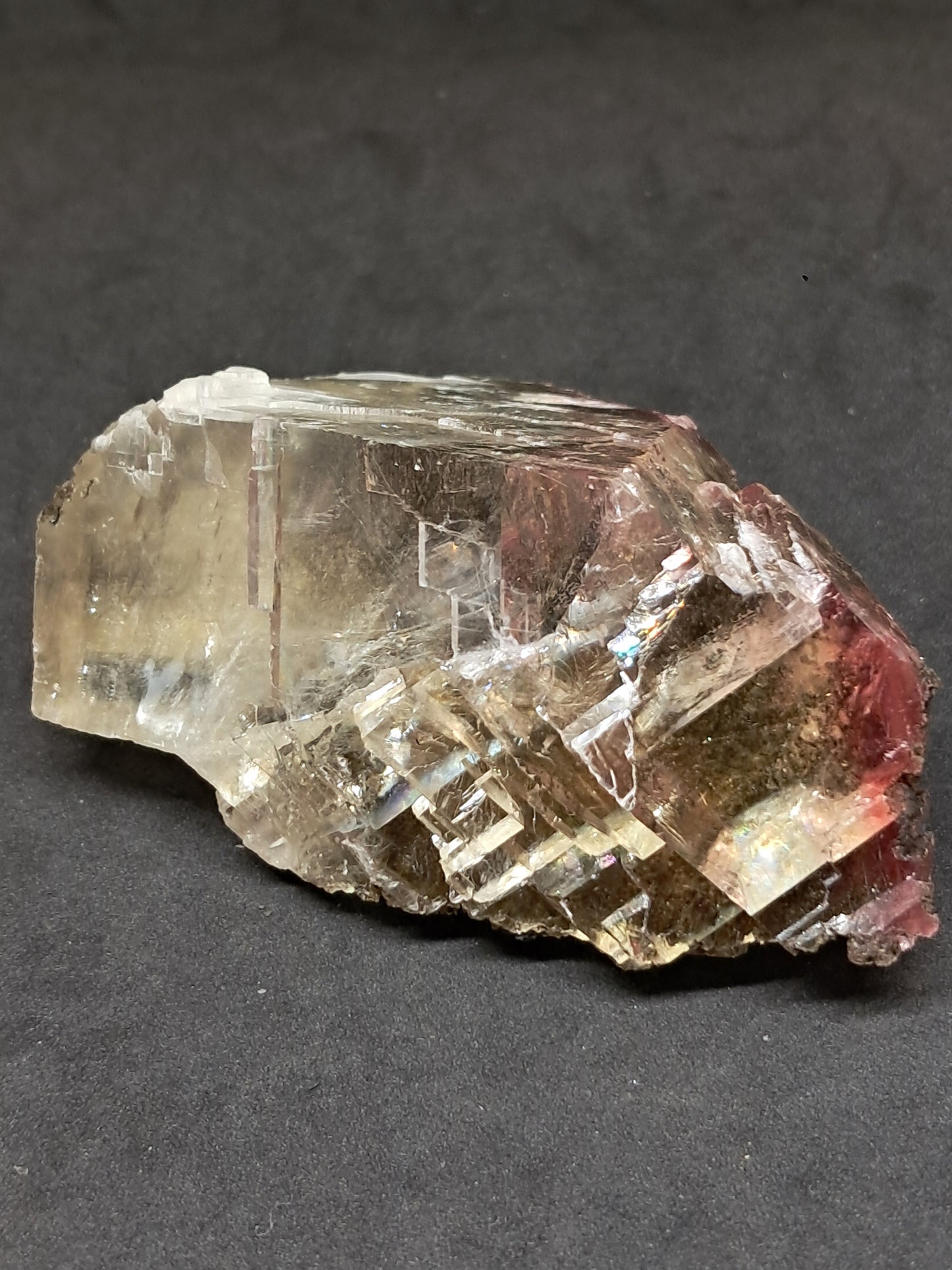 Calcita de frambuesa mohosa *Hallazgo raro* (Madhya Pradesh) Cristal natural | Piedra en bruto | Muestra mineral #CA37