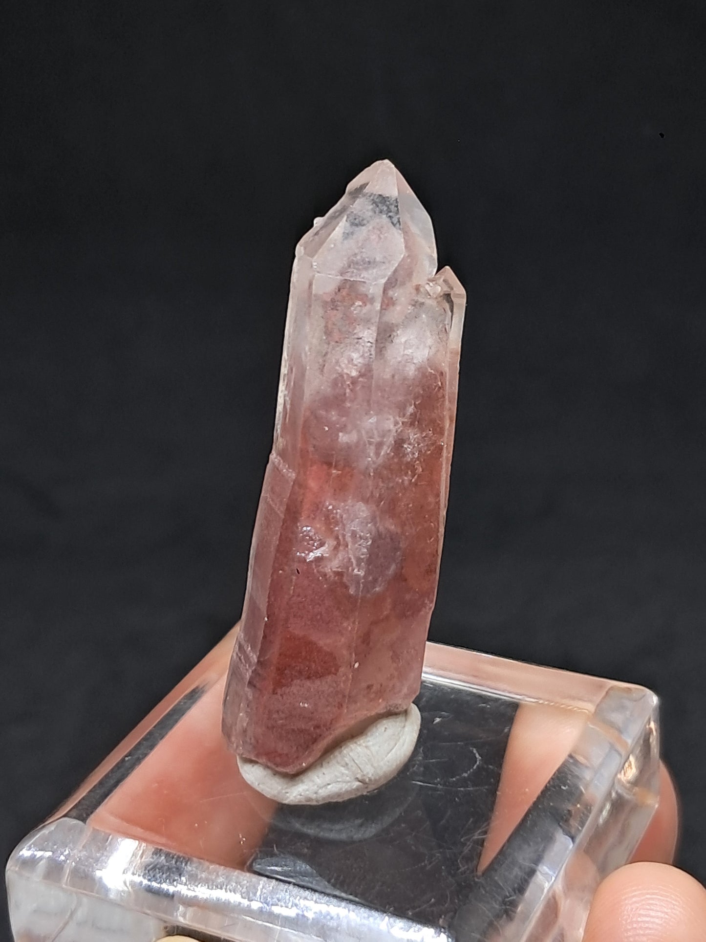 Hematite Phantom Quartz (Telangana) | Natural Crystal | Mineral Specimen #HPQ56