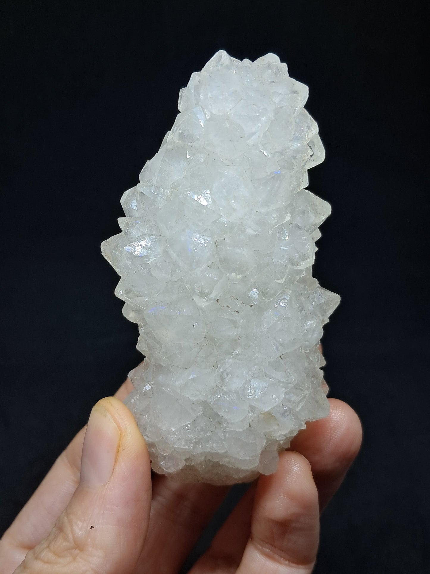 Cuarzo Iris (Aurangabad) | Anandalita | Estalactita | Cristal natural n.° AQ46