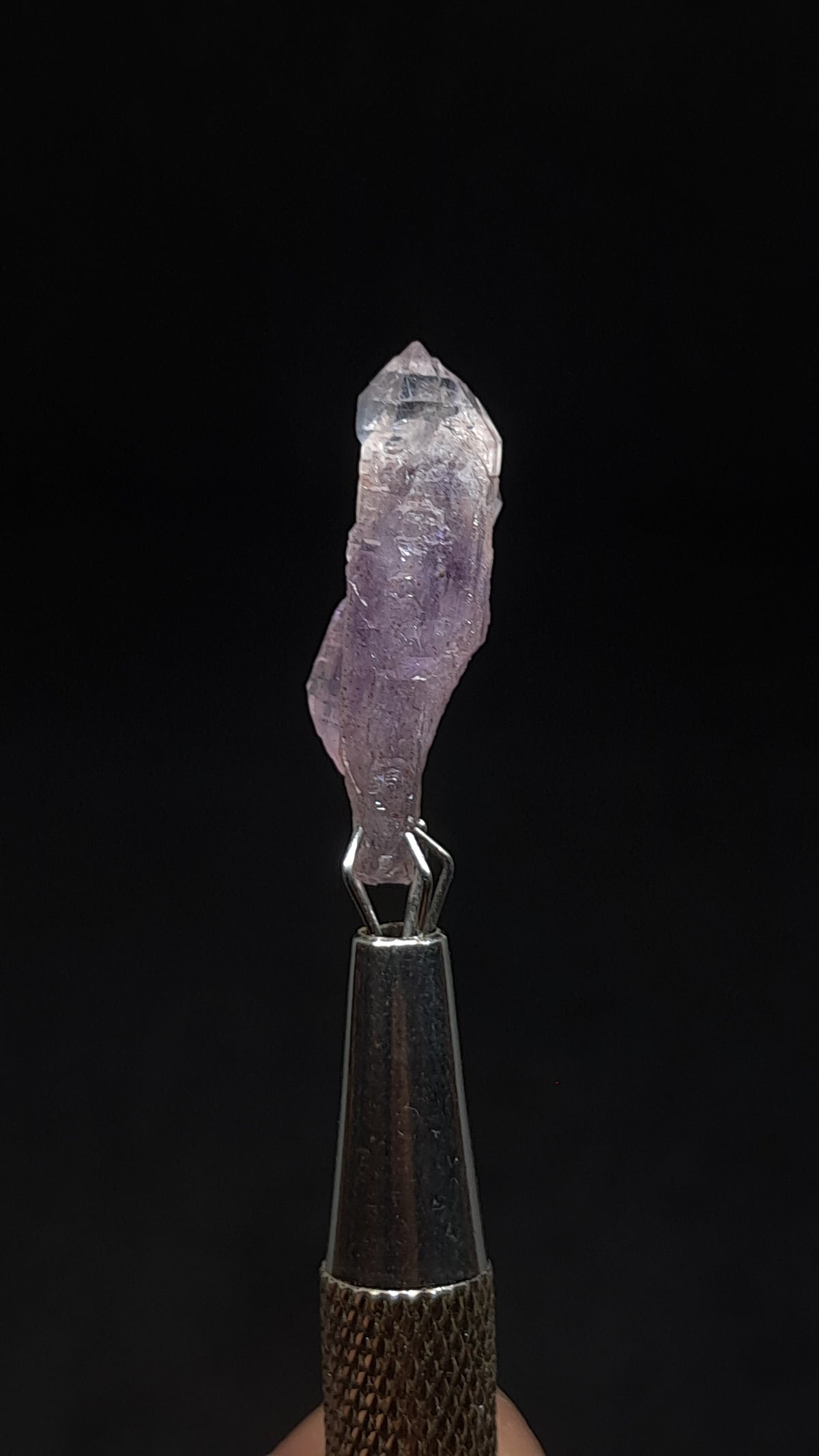 Quartz Amethyst Scepter | Hematite Goethite Rutile Inclusions | Biterminated  #KA206
