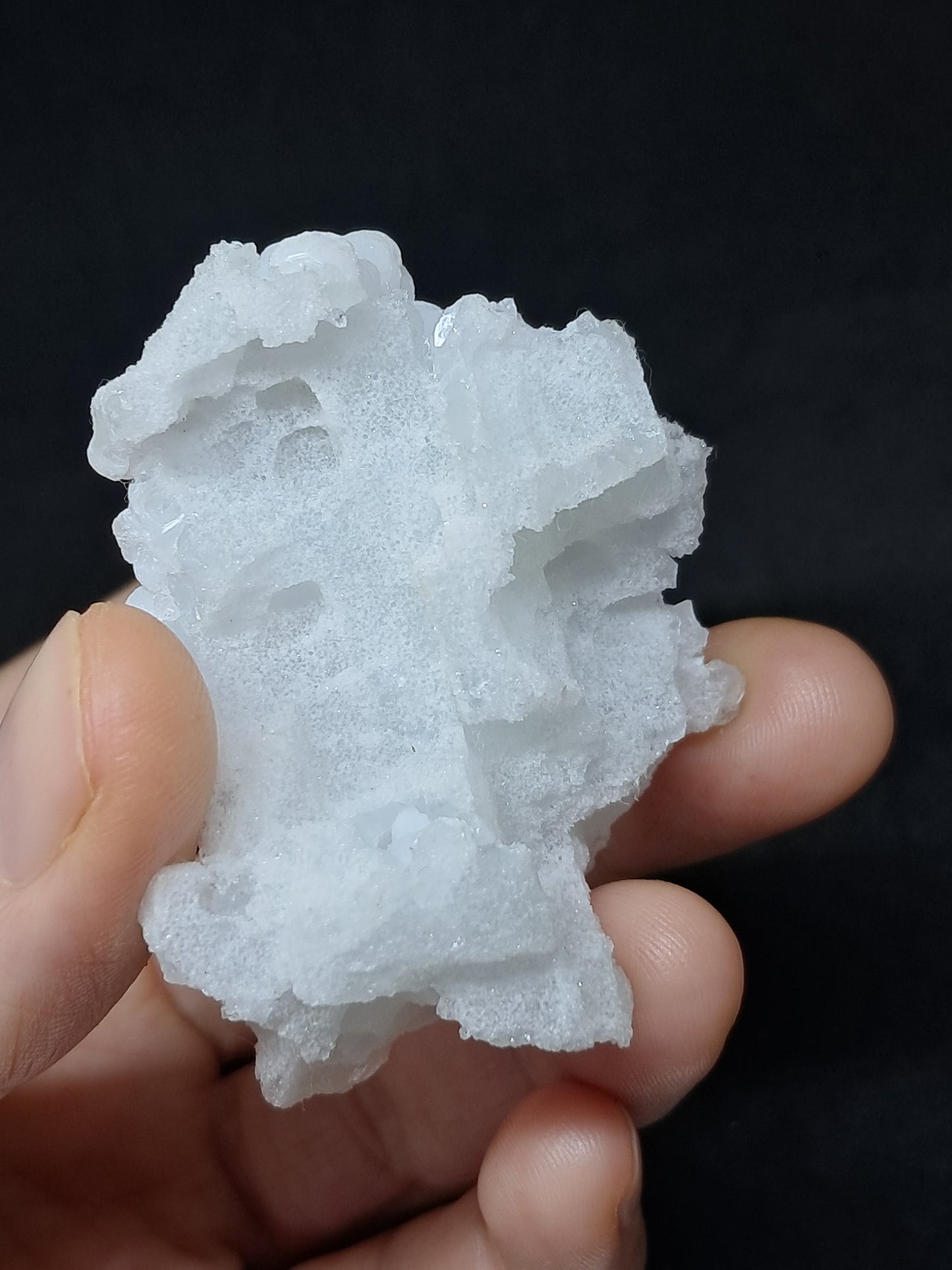 Okenite w/ Gyrolite on Prehenite Matrix (Mumbai) Mineral Specimen | Collector Grade | Natural Crystal #OK24