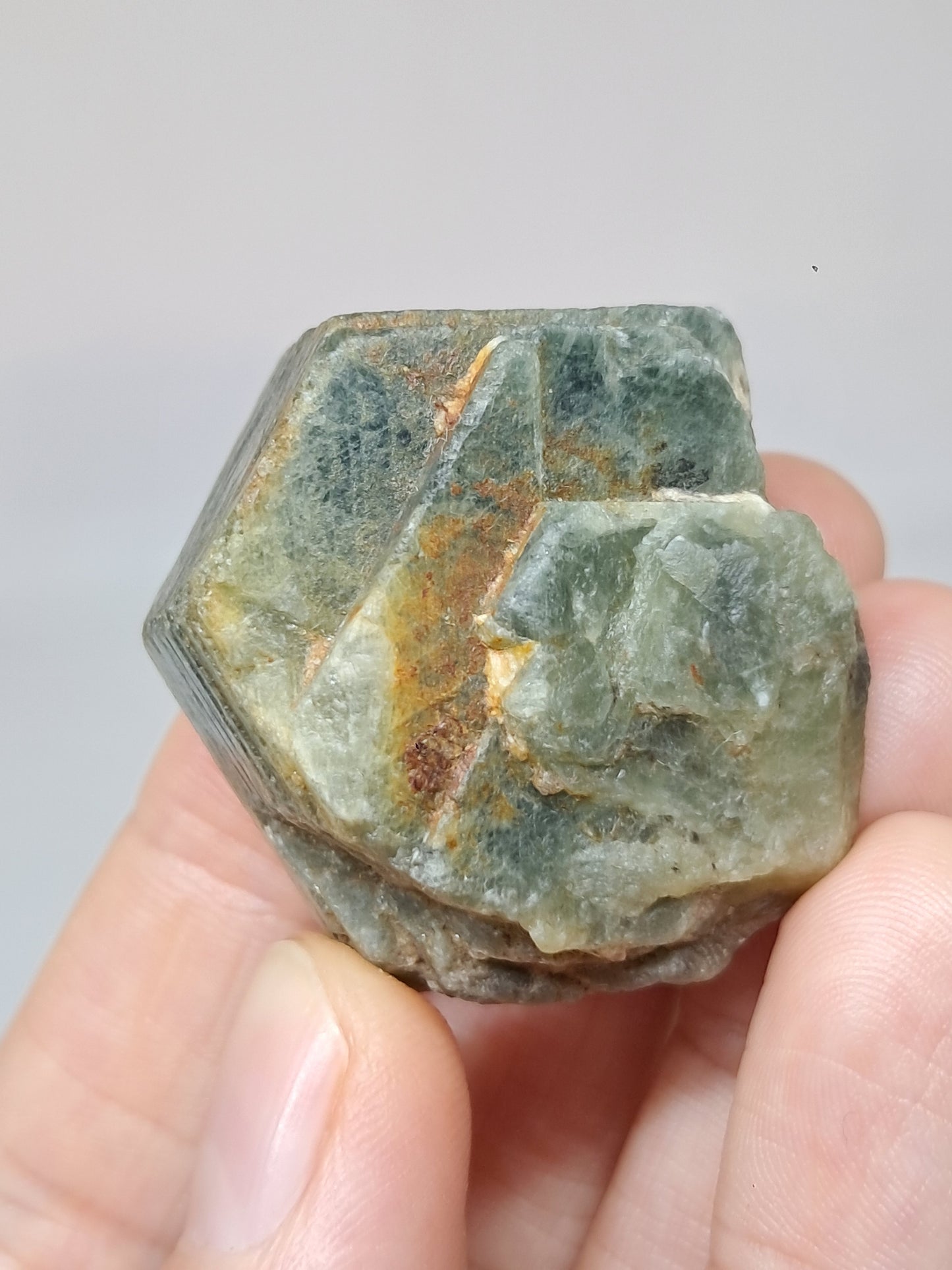 Natural Greenish-Blue *Teal* Sapphire Crystal (Karur) Rough Stone | Mineral Specimen #SP48