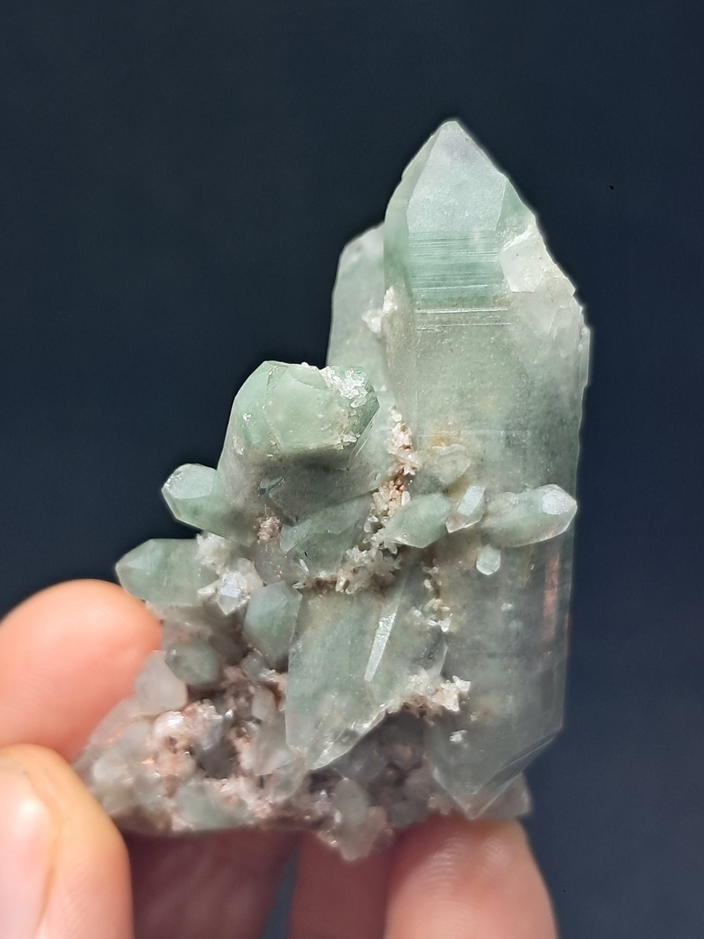 Chlorite Phantom Quartz (Kullu) Natural Point | Garden Chamanic Crystal #CQ75