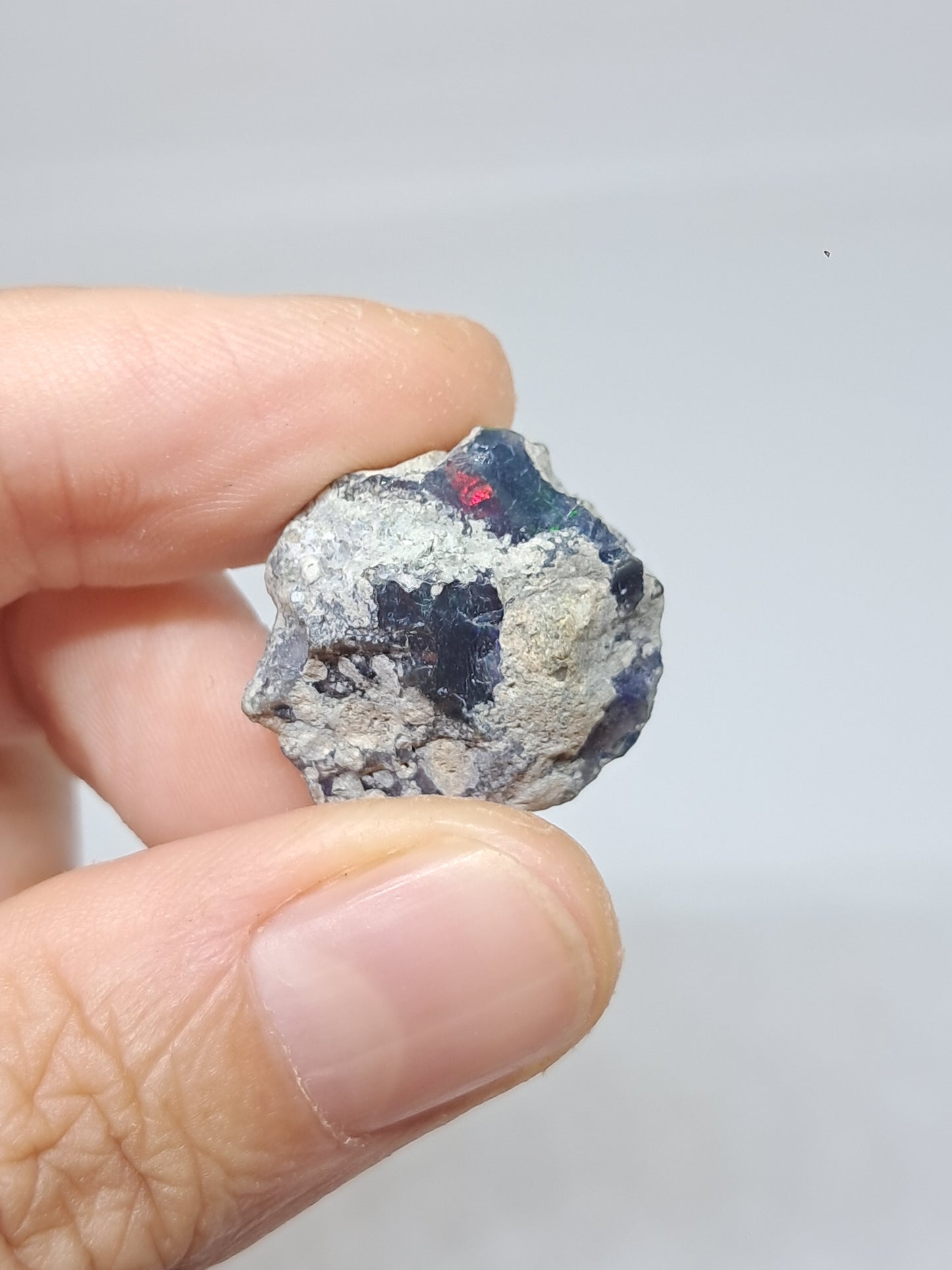 Natural Ethiopian Opal | Black Hydrophane Opal #OP26