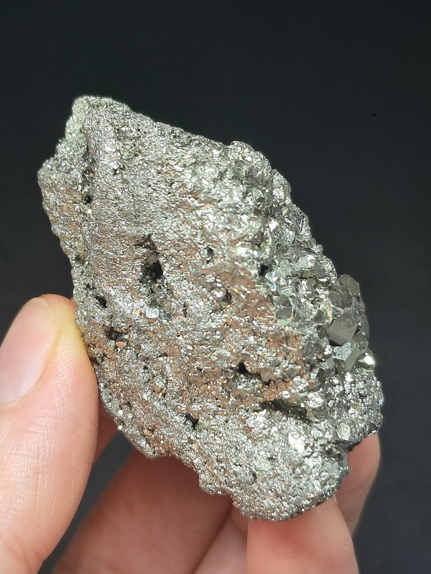 Pirita en bruto (Perú) | Cluster natural | Muestra de mineral | Rocas y cristales #PR20